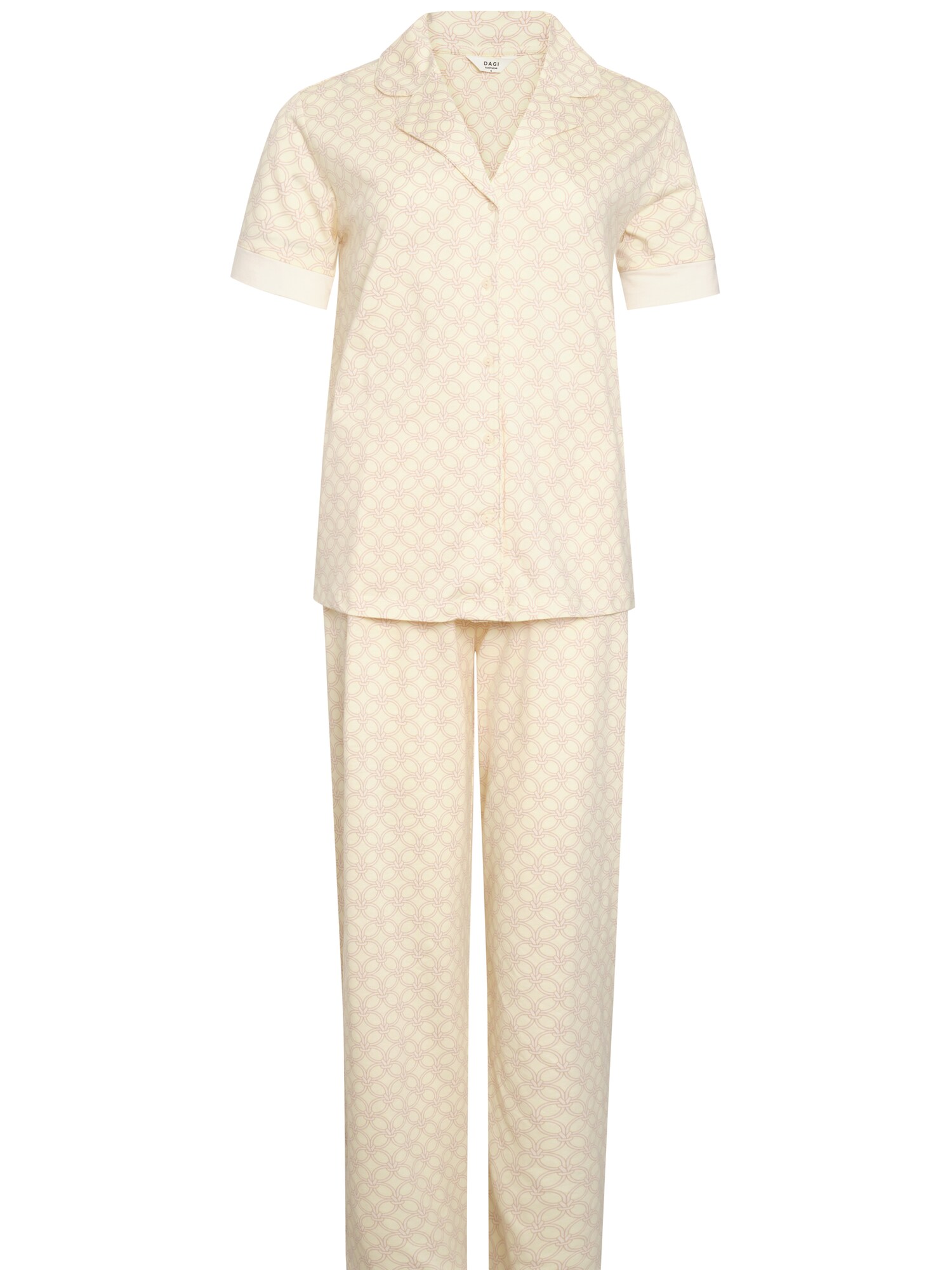 Dagi Pijama  crema / amarillo claro