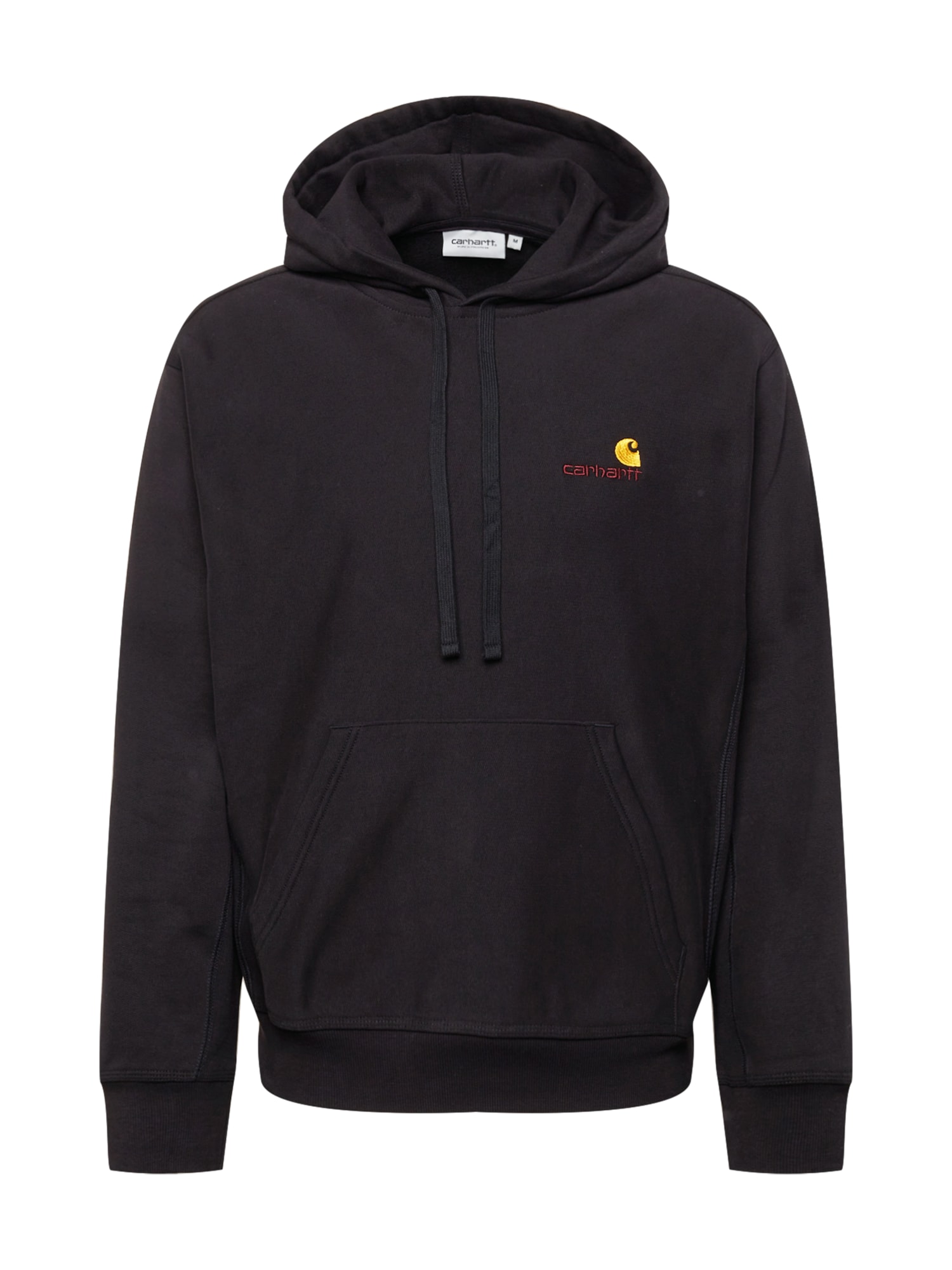 Carhartt WIP Bluză de molton American Script  galben auriu / roșu ruginiu / negru