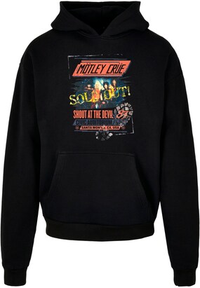 Merchcode Sweatshirt ‘Motley Crue’ Blauw / Geel / Rood / Zwart