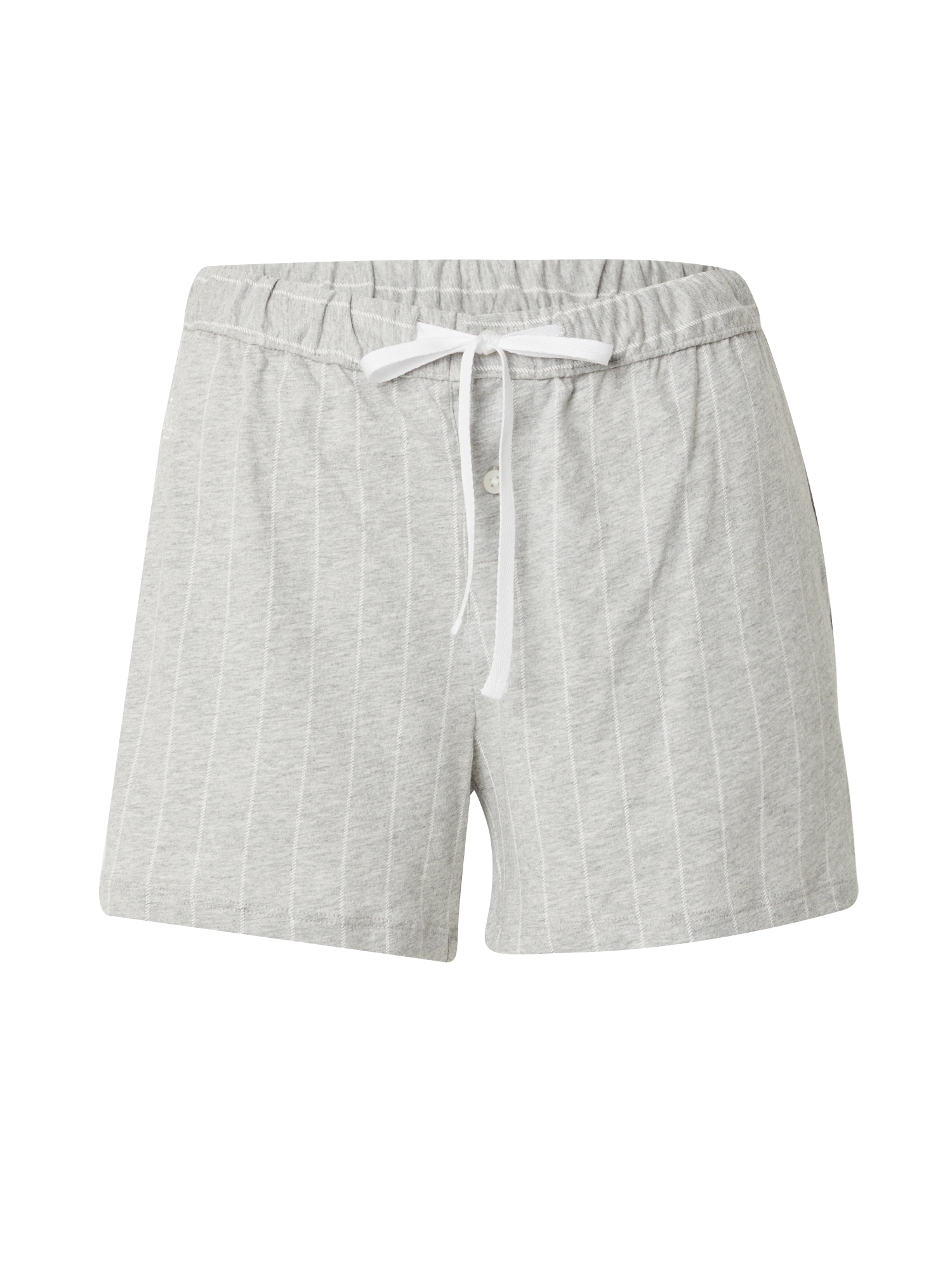 Lauren Ralph Lauren Pantaloni de pijama  gri amestecat / alb