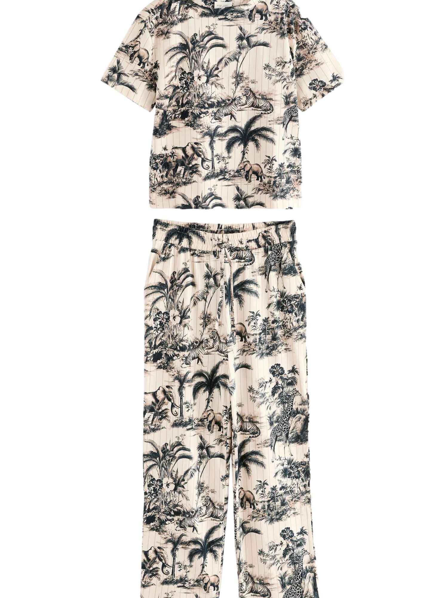 Next Pijama  bej / negru