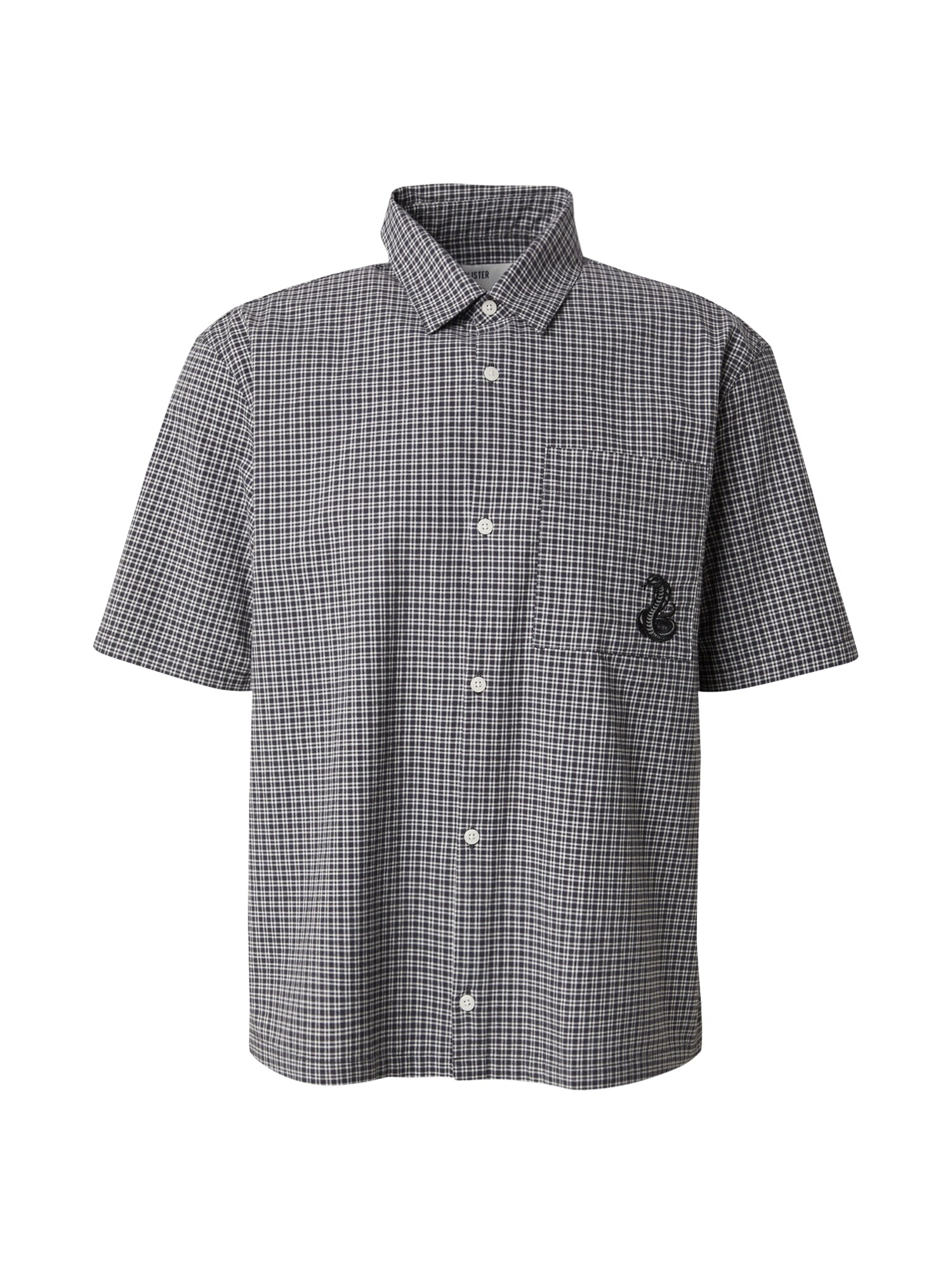 HOLLISTER Cămașă  negru / alb