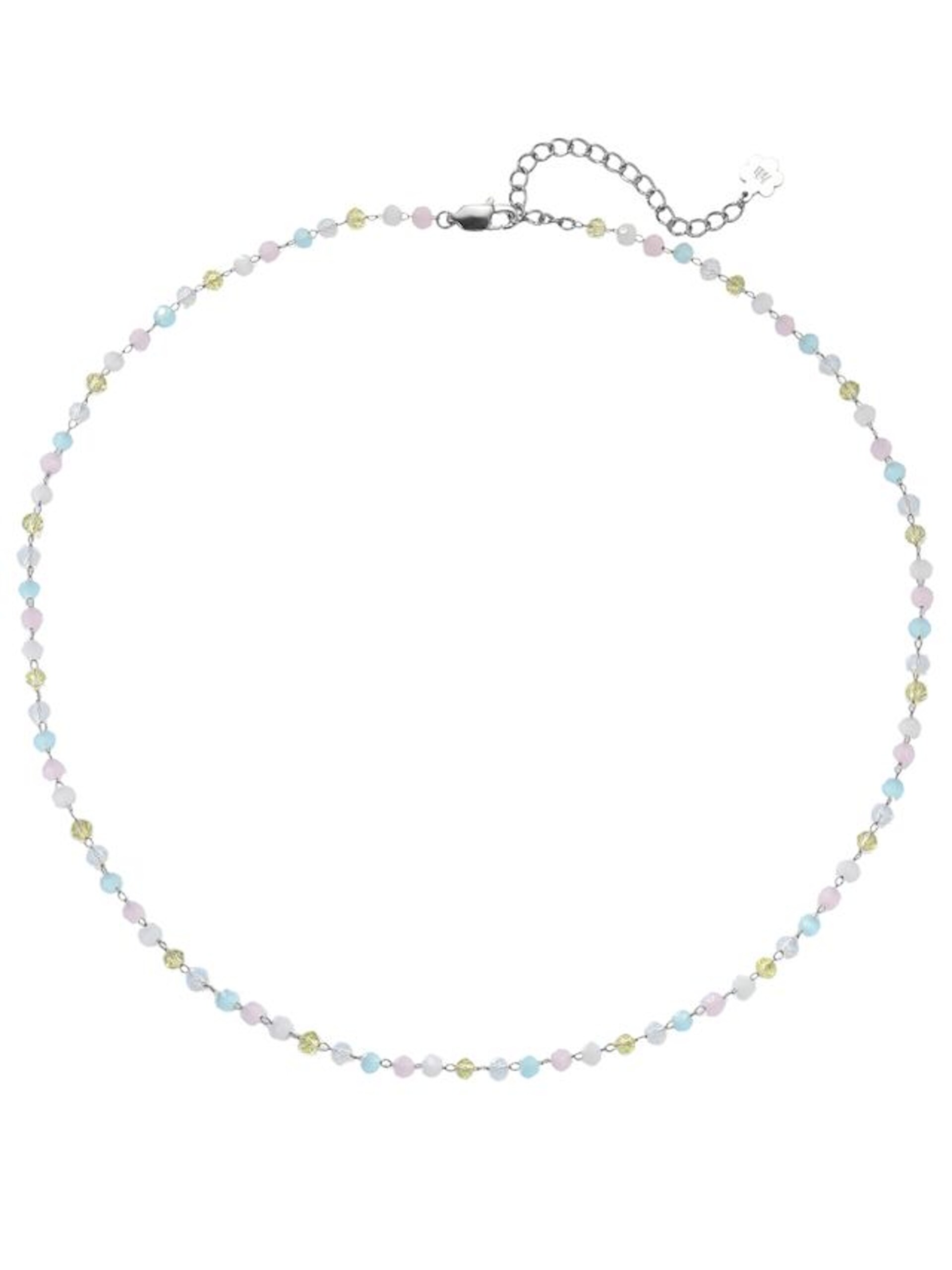 Hey Happiness Halsband 'Pastel Glow' blå / guld / pastellrosa dam