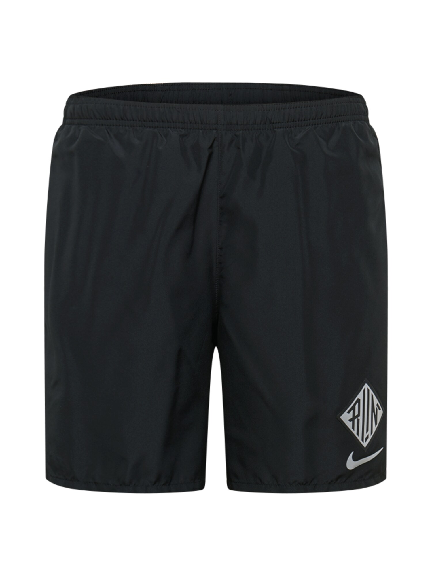 NIKE Sportinės kelnės 'Challenger Wild Run'  juoda / balta