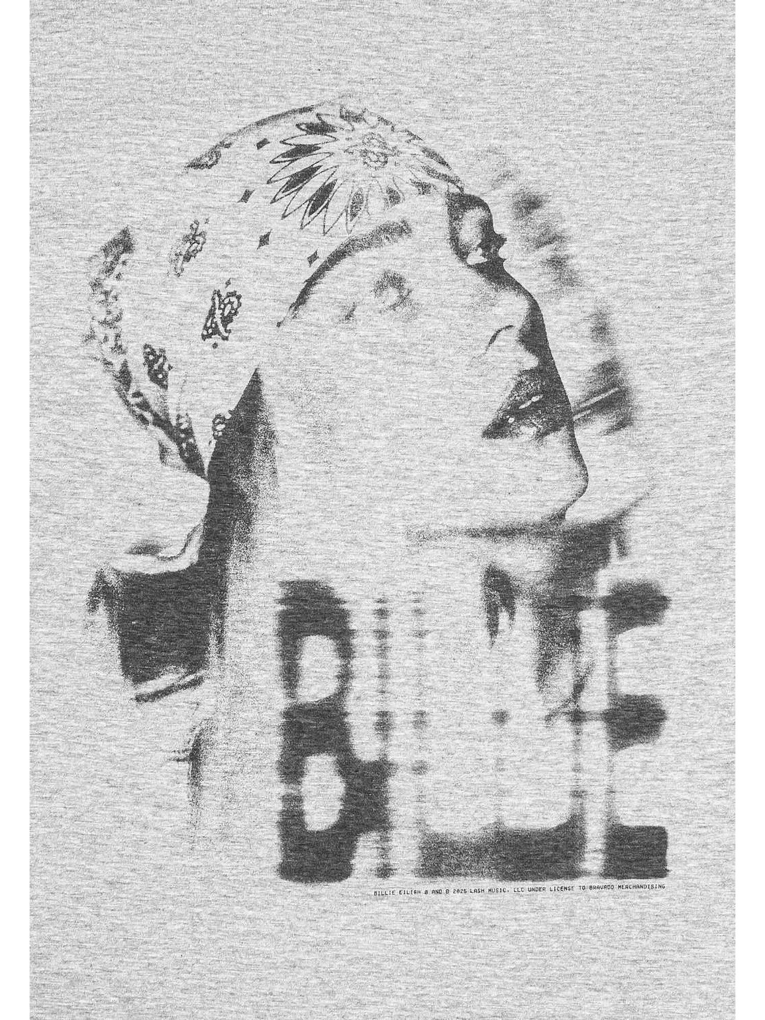 Billie Eilish Camiseta 'Billie Eilish Blur Organic T-Shirt' gris – imagen 3