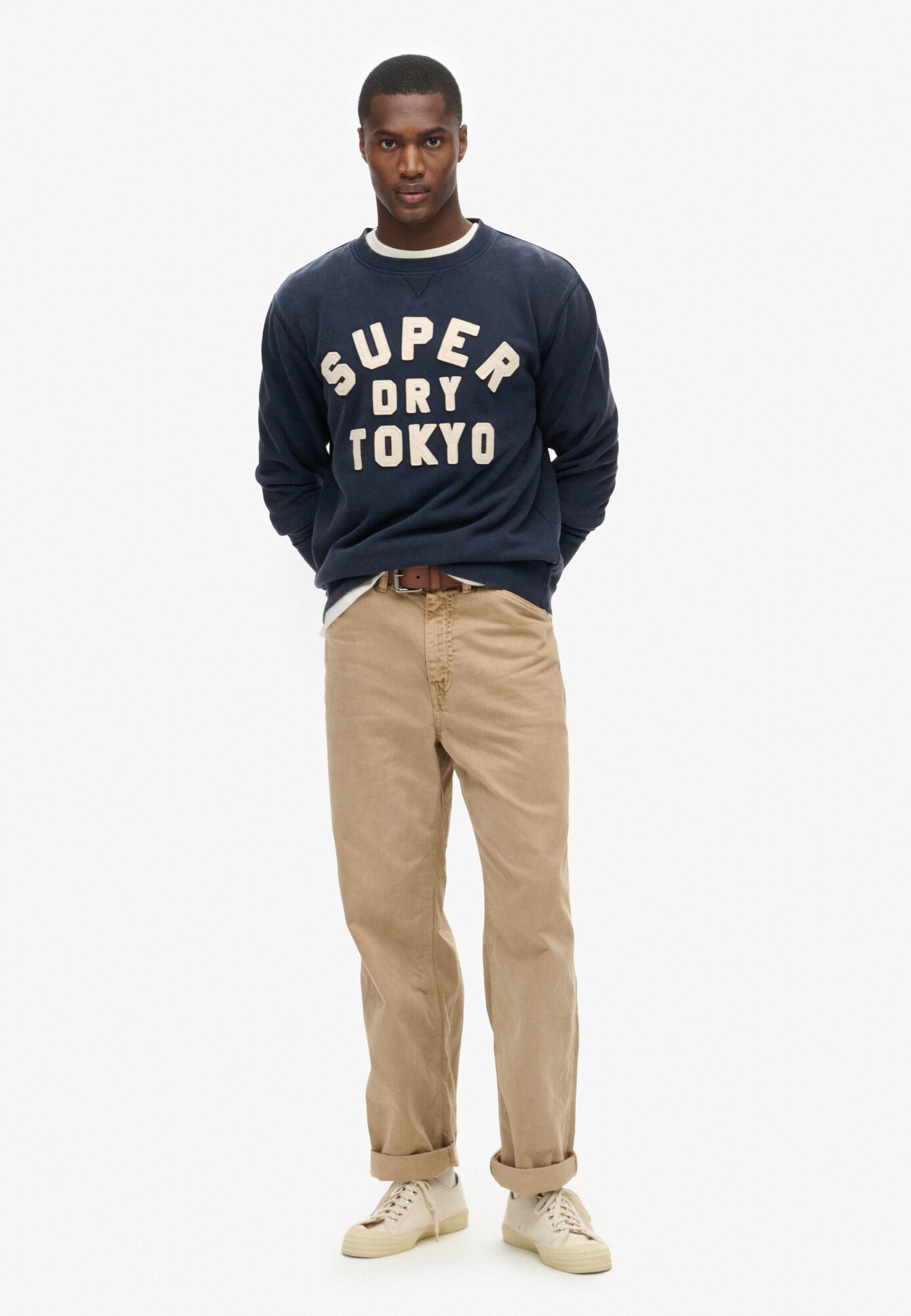 Superdry & Co Mikina námornícka modrá / biela (obrázok 5)