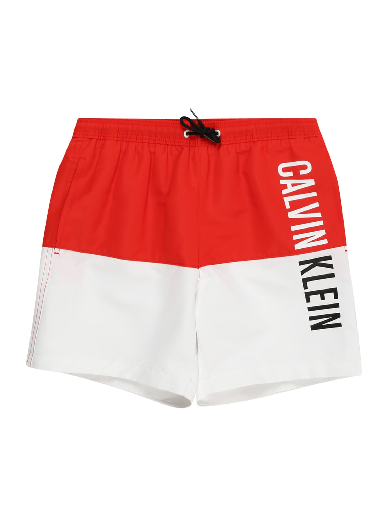 Calvin Klein Swimwear Шорти за плуване 'Intense Power '  червено / черно / бяло