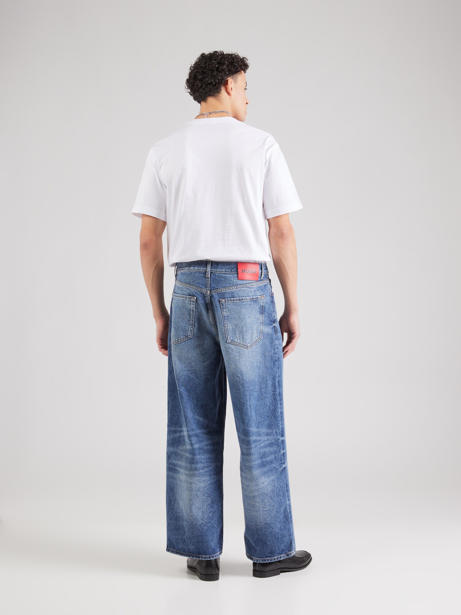 HUGO Džínsy modrá denim (obrázok 3)