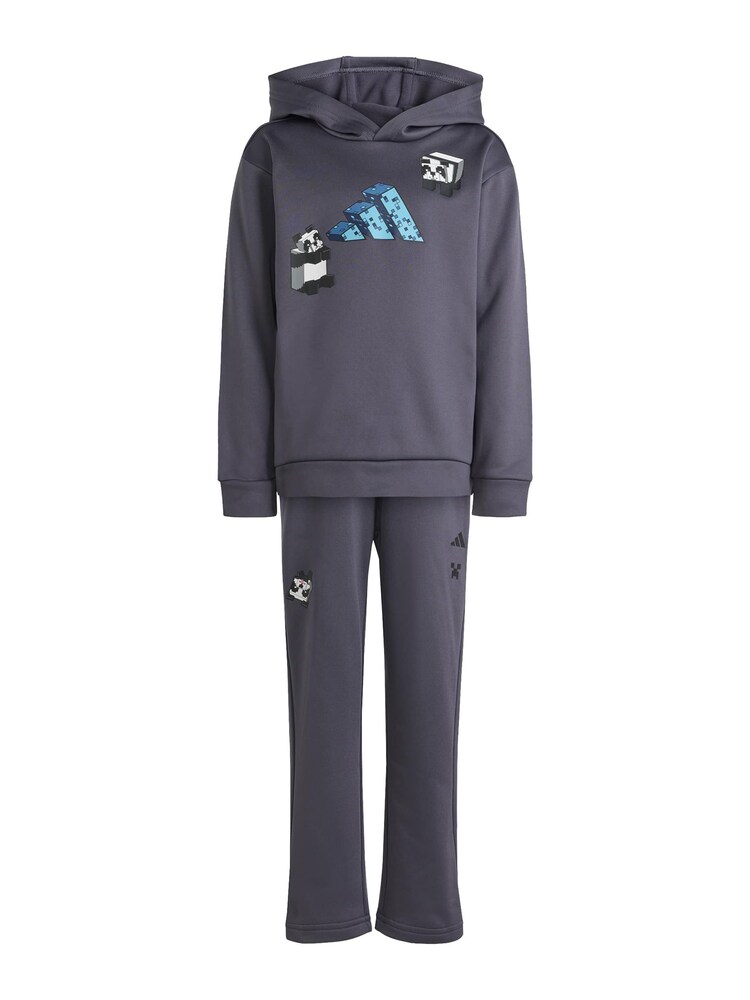 ADIDAS SPORTSWEAR Trainingsanzug 'MINECRAFT' Jungen Größe 110 azur / dunkelgrau / schwarz / weiß