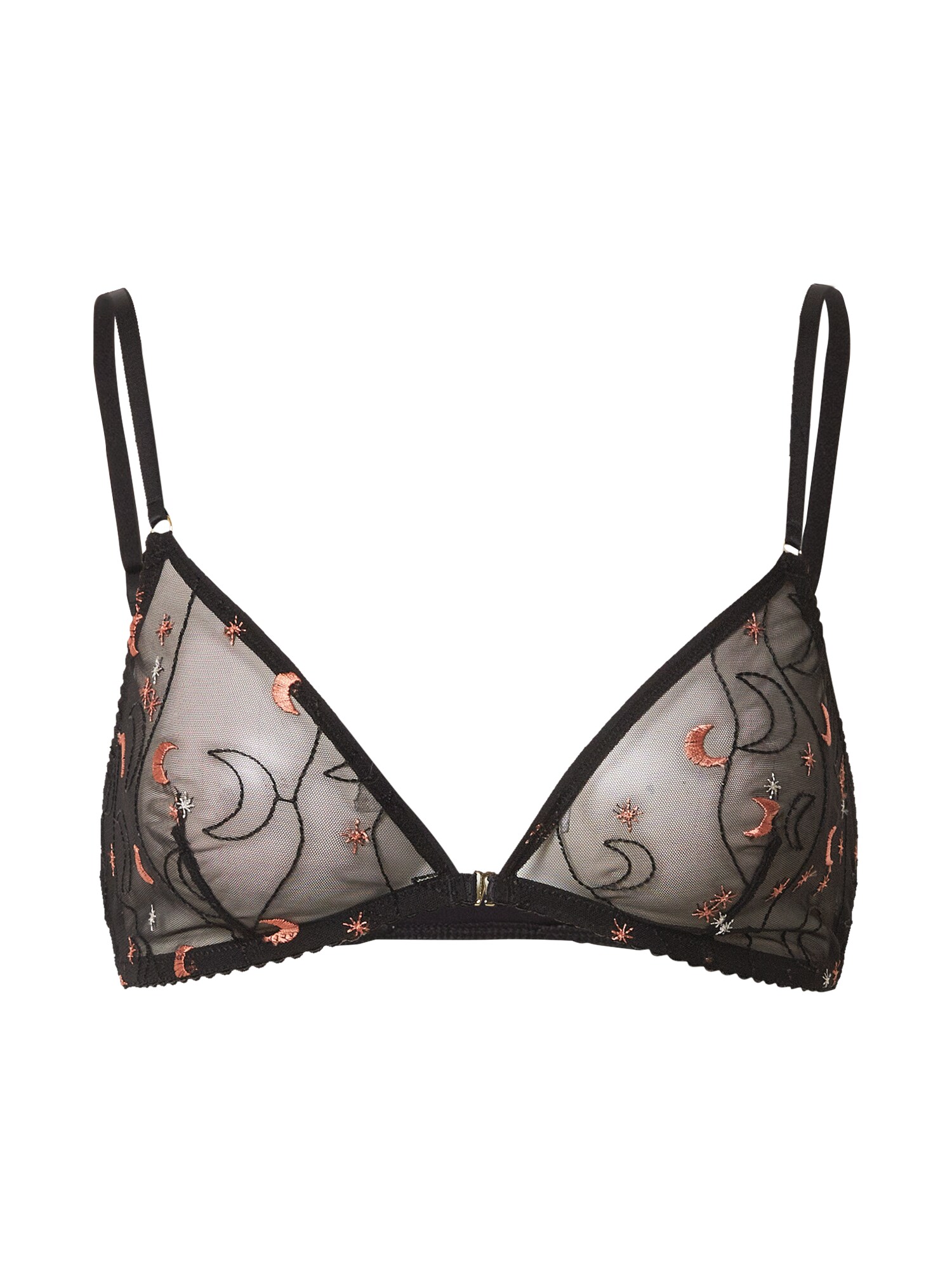 Icone Lingerie Liemenėlė 'CASSIOPÉE'  juoda / ryškiai rožinė spalva / sidabrinė