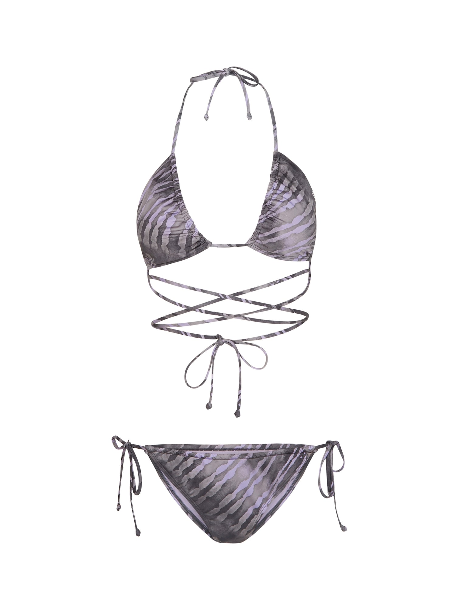 ONEILL Costum de baie două piese Becca  gri / gri deschis / lila