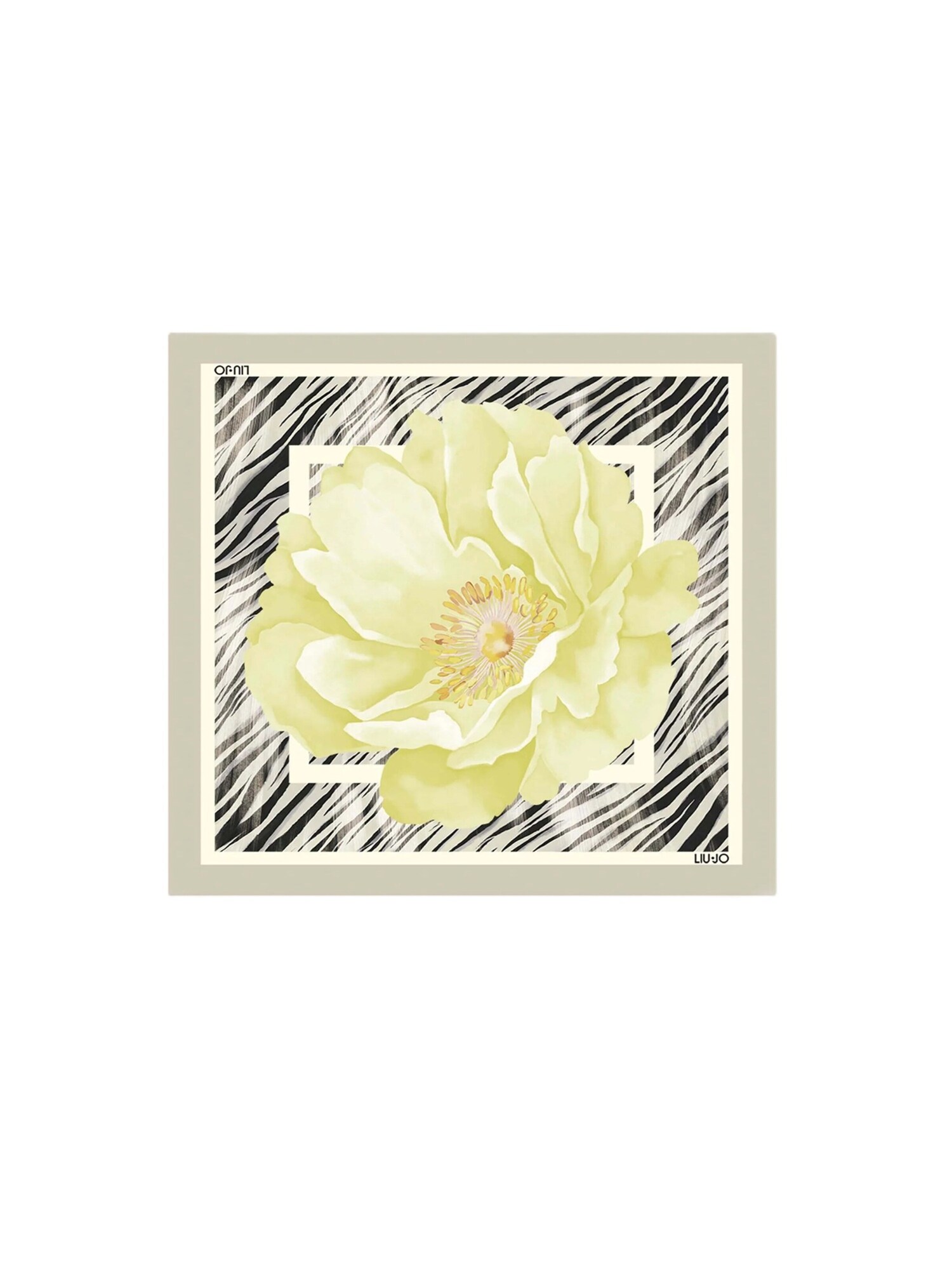 Liu Jo Fular 2A6053 T2745 galben deschis / gri deschis / negru