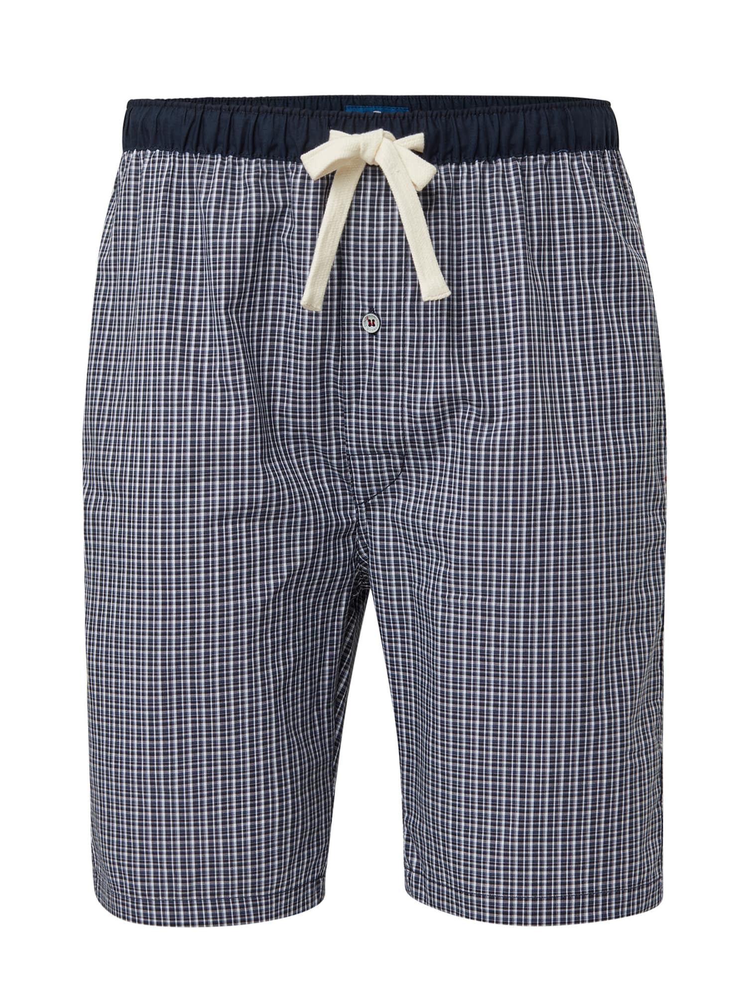 TOM TAILOR Pantaloni de pijama  albastru noapte / alb