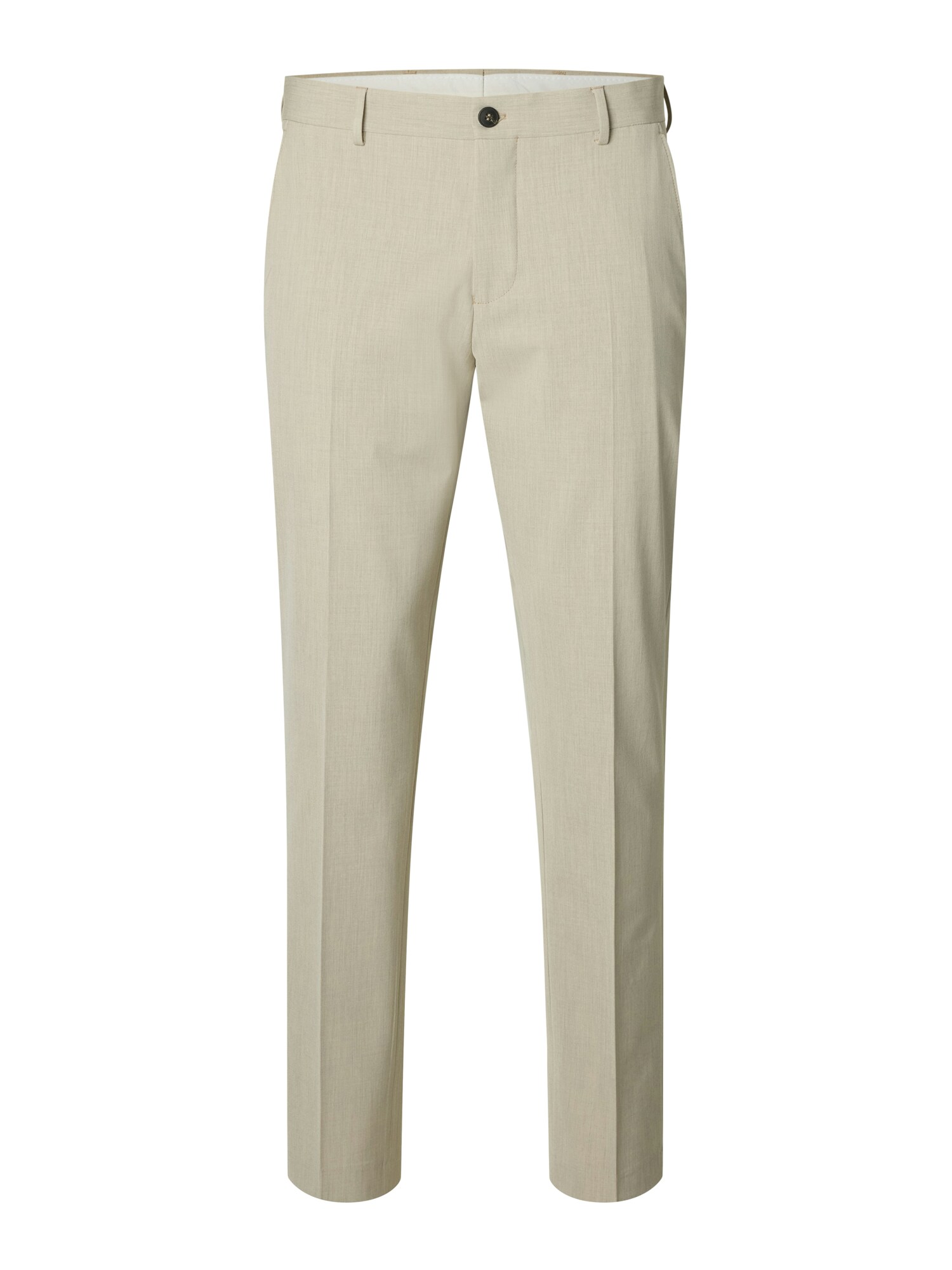 SELECTED Pantaloni cu dungă 'SLHLIAM'  ecru