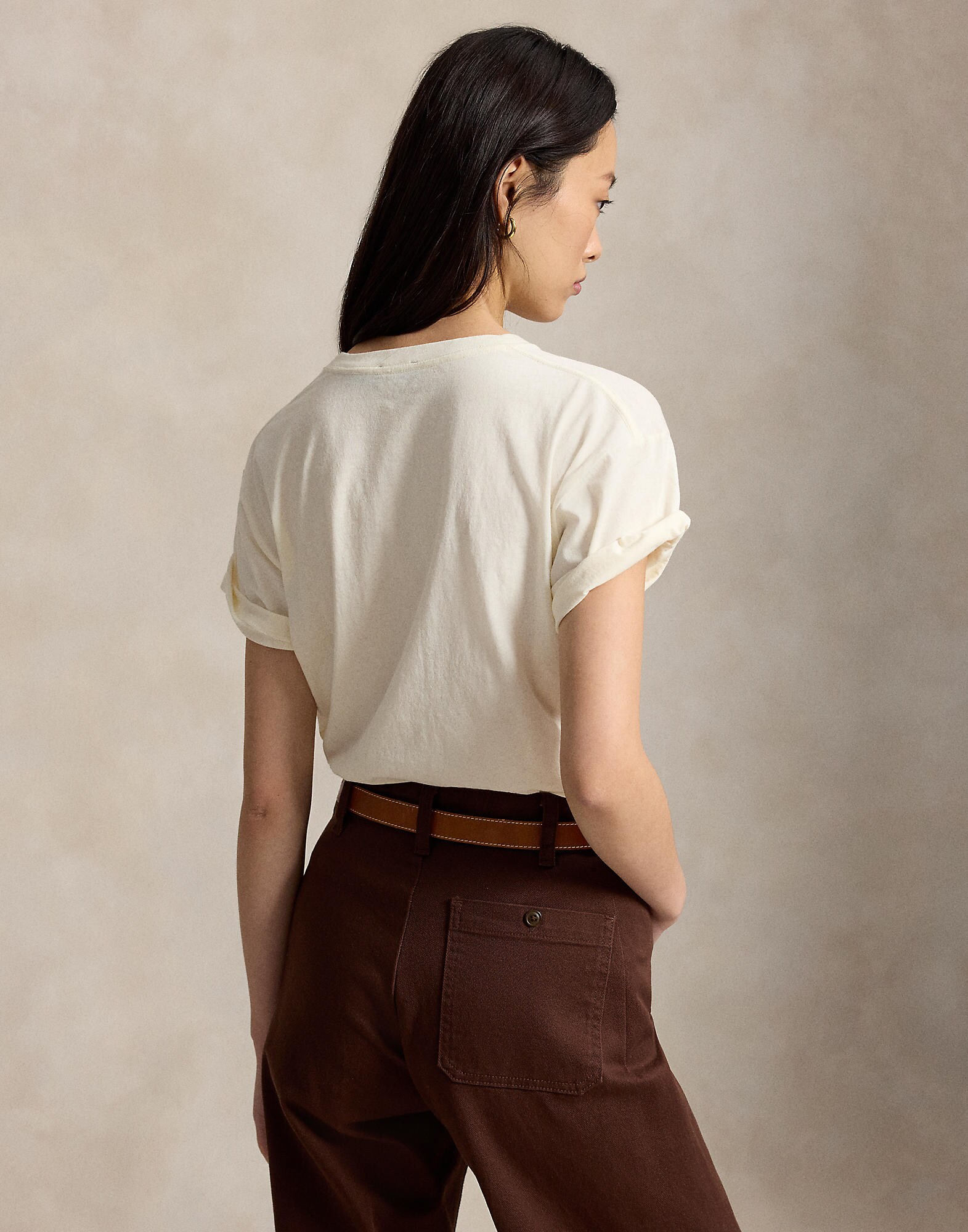 Polo Ralph Lauren Camiseta navy / chocolate / capuchino / blanco lana – imagen 3