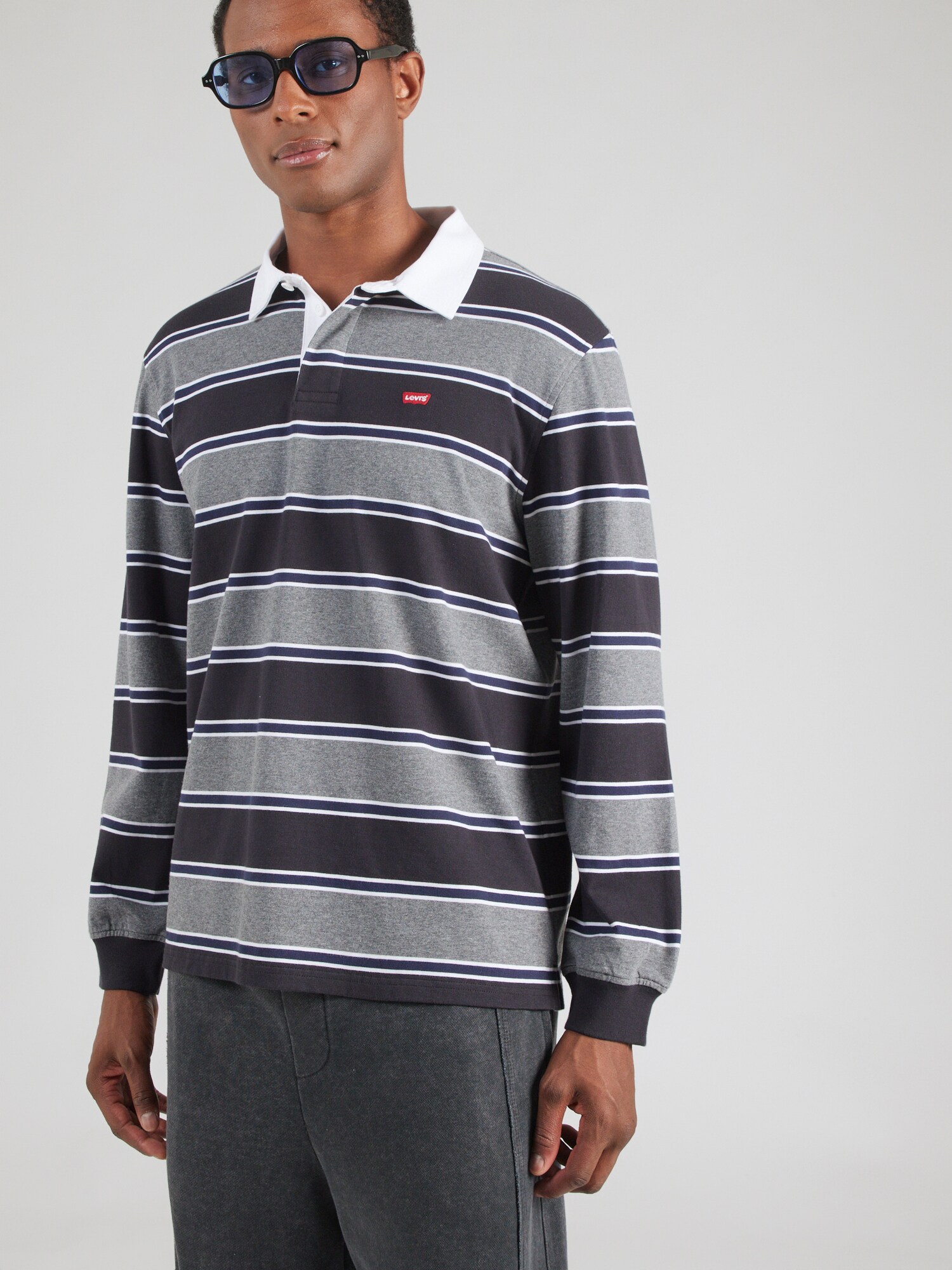 LEVI'S ® Camiseta  navy / gris / gris oscuro / blanco – imagen 4