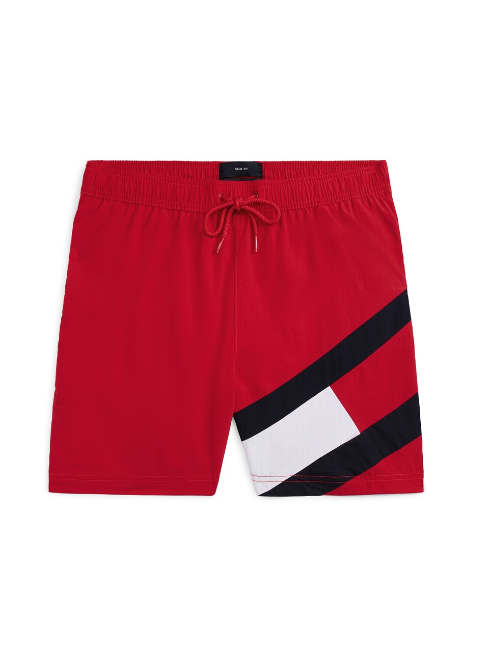 Badshorts marinblå / röd