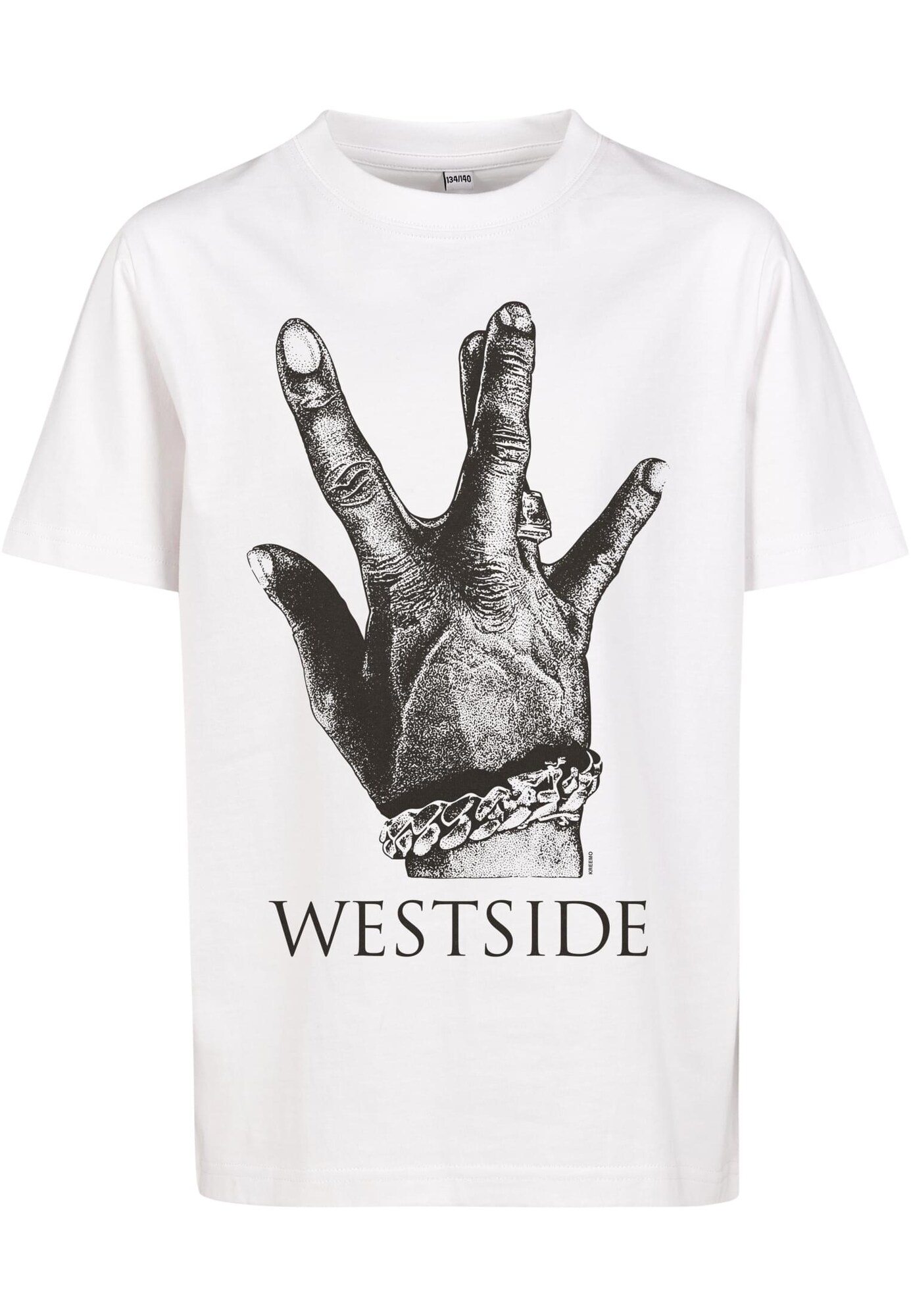 Mister Tee Tričko 'Westside Connection 2.0'  tmavosivá / čierna / šedobiela