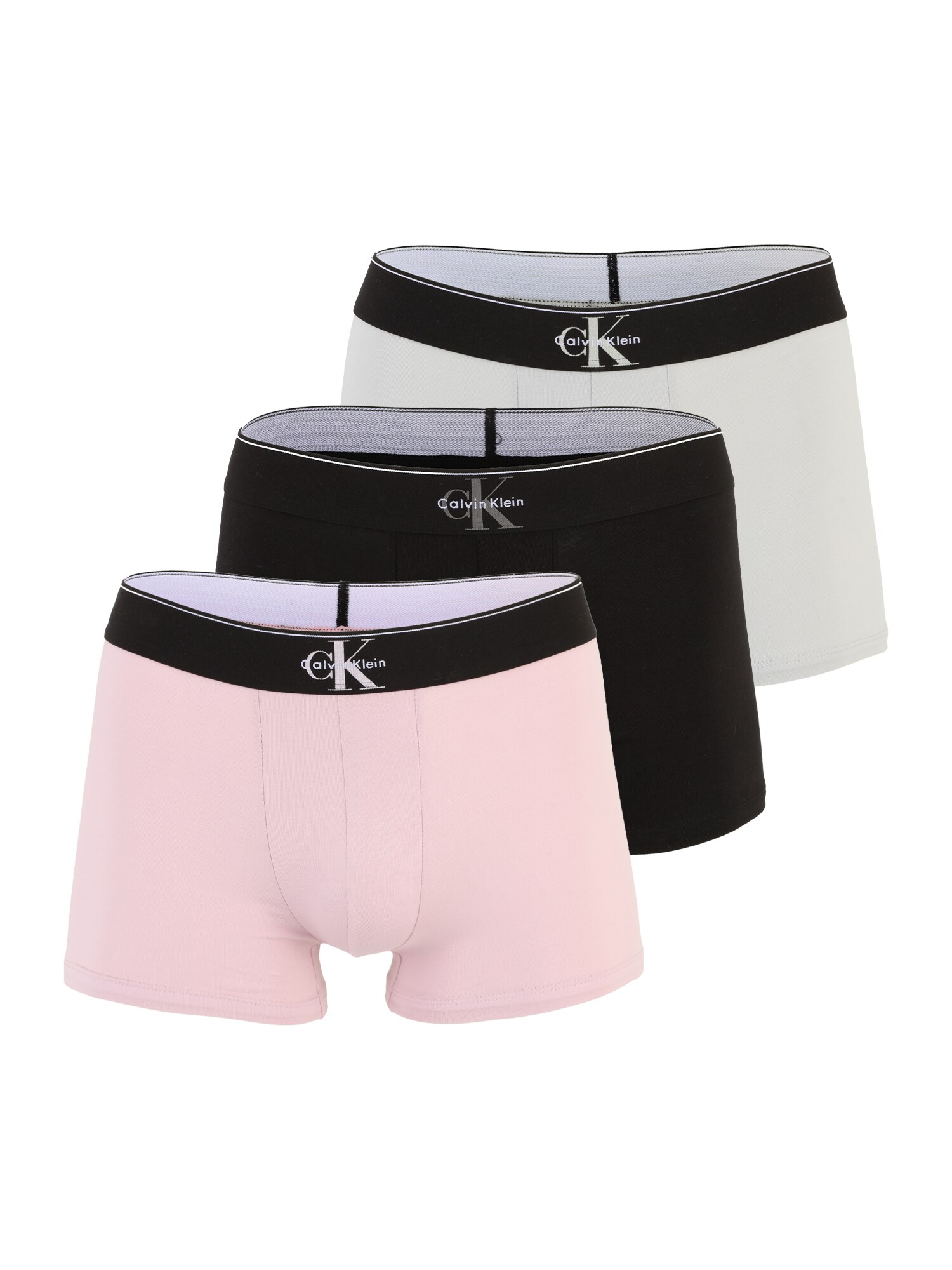Calvin Klein Boxerky  svetlosivá / ružová / čierna