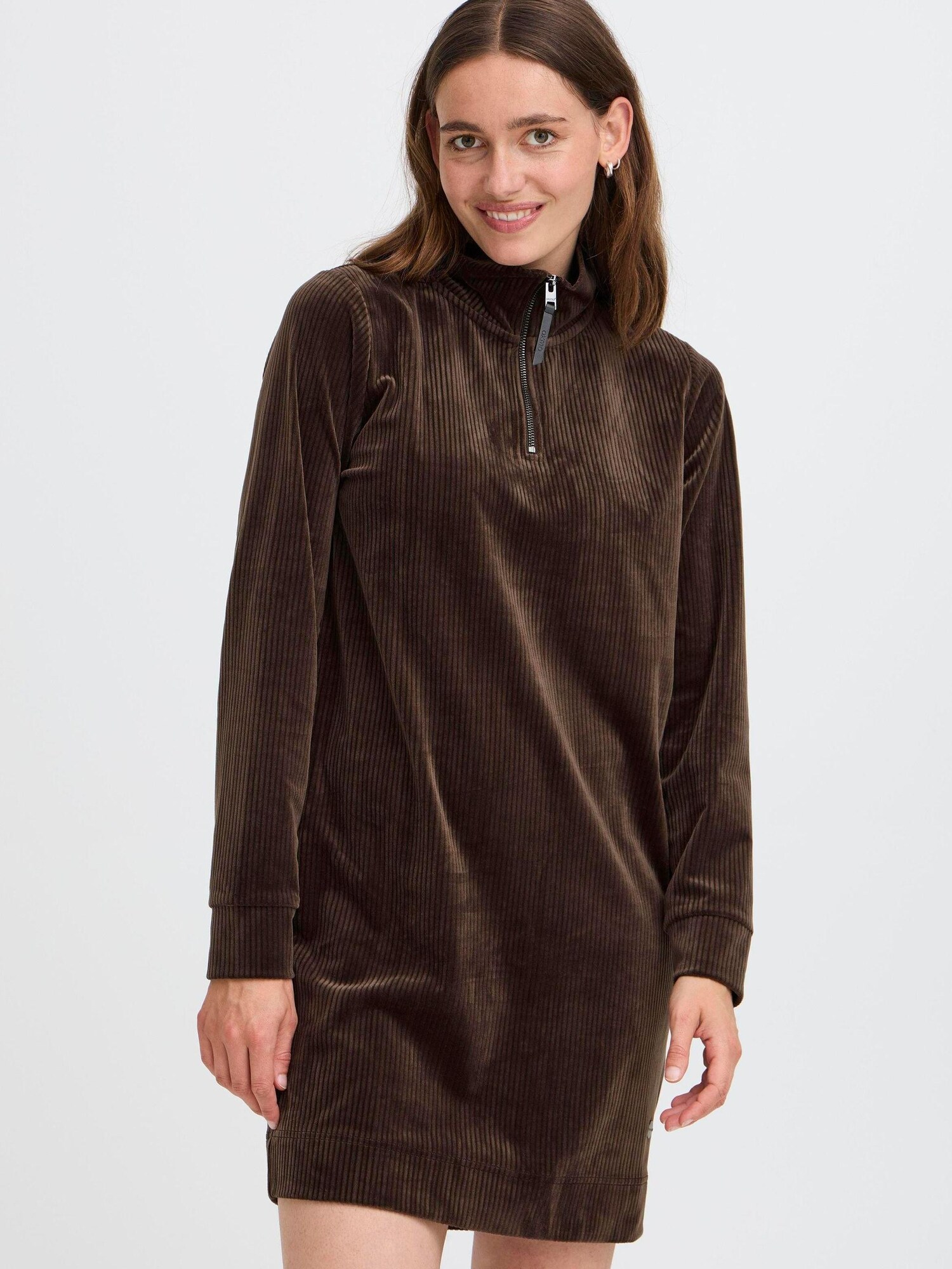 Thumbnail - Oxmo Sweatkleid OXEBBA HALFZIP