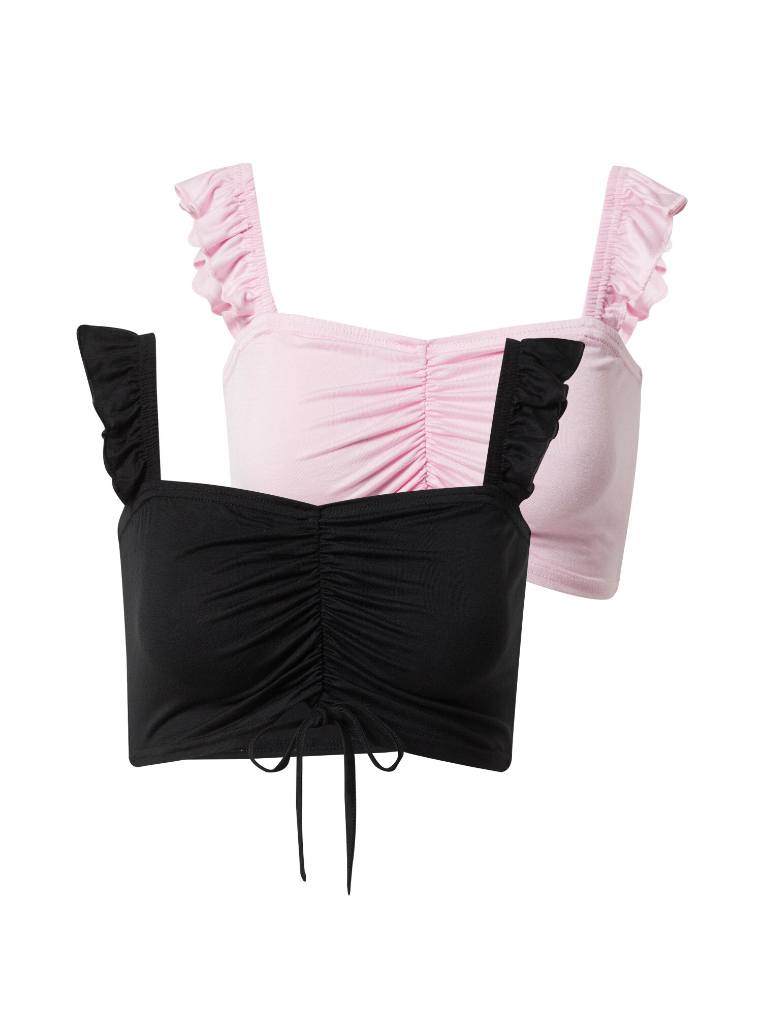 Missguided Top  ružová / čierna