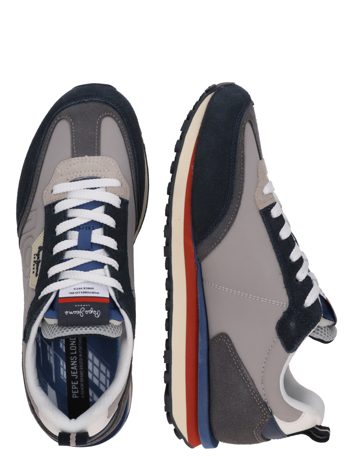 Pepe Jeans Rövid szárú sportcipők 'FOSTER CONNECT'  tengerészkék / antracit / greige / piros termék 2. képe