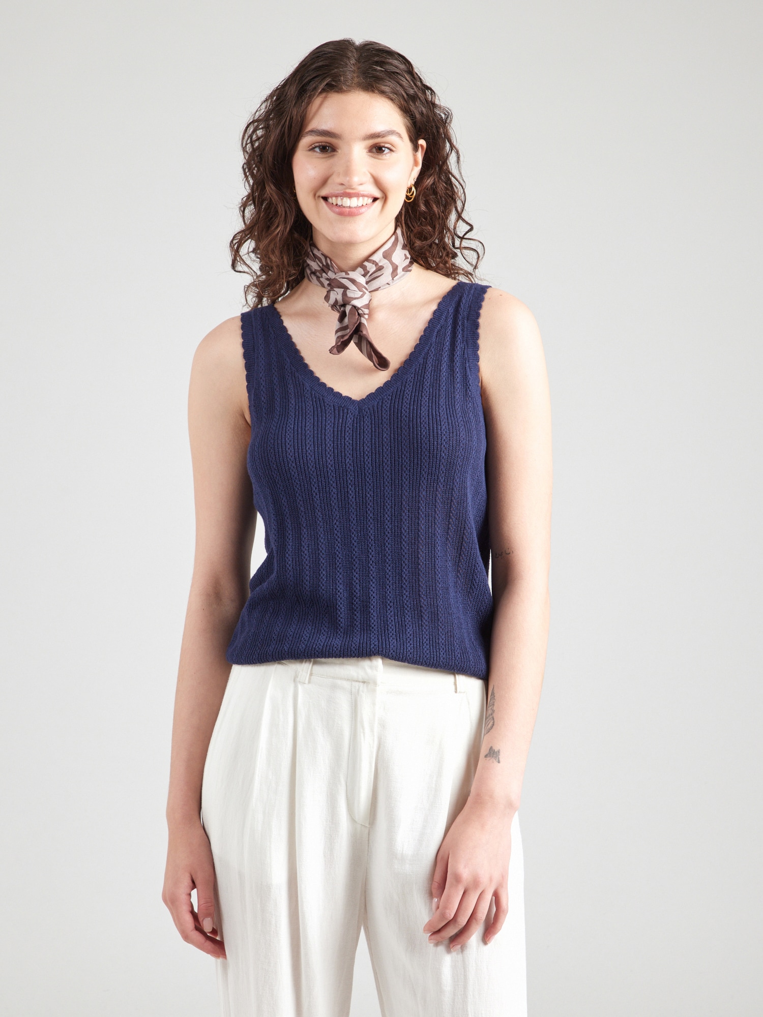 VERO MODA Stick felső  tengerészkék termék 2. képe