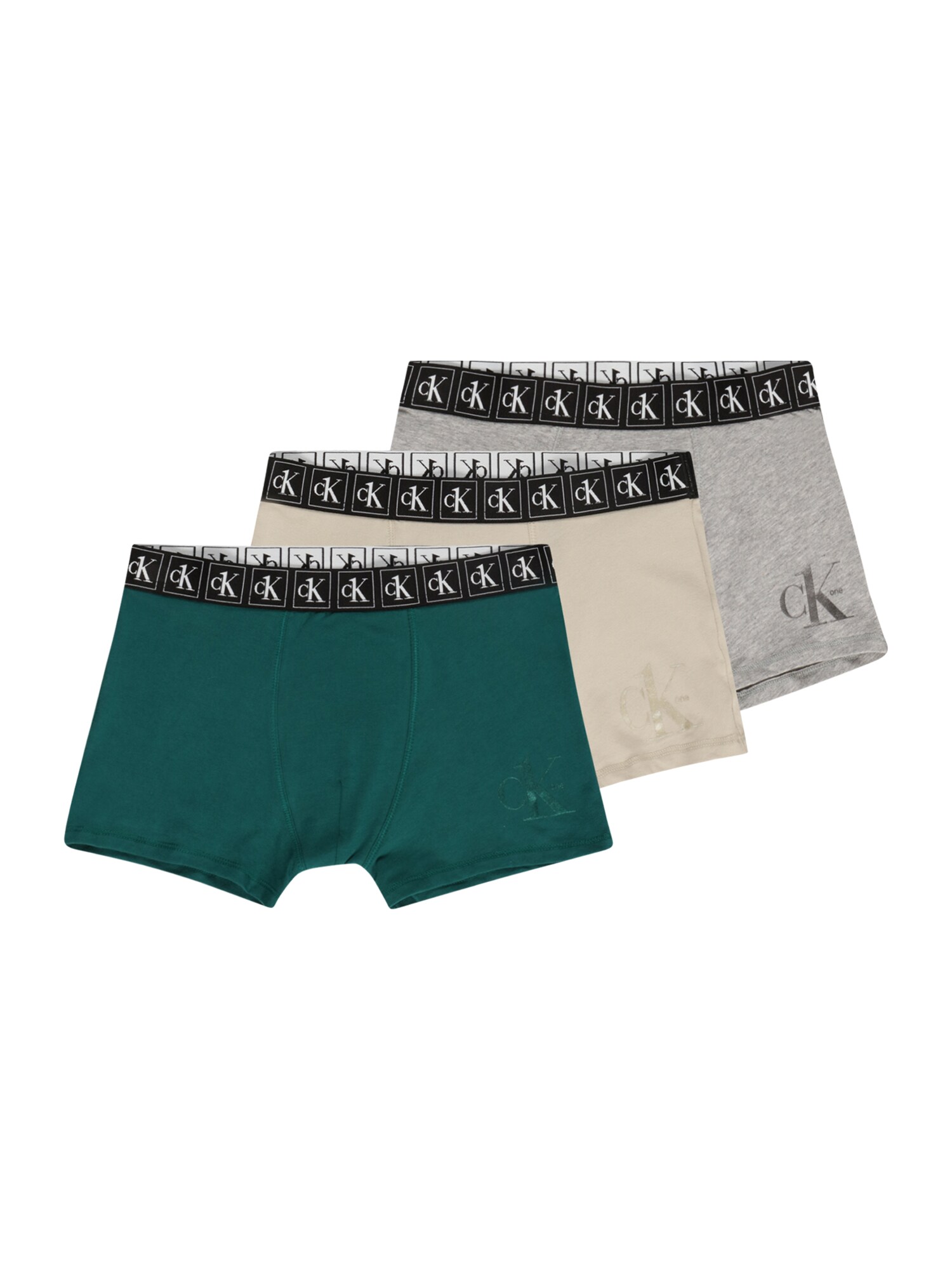 Calvin Klein Underwear Apakšbikses akmens / raibi pelēks / tumši zaļš / melns