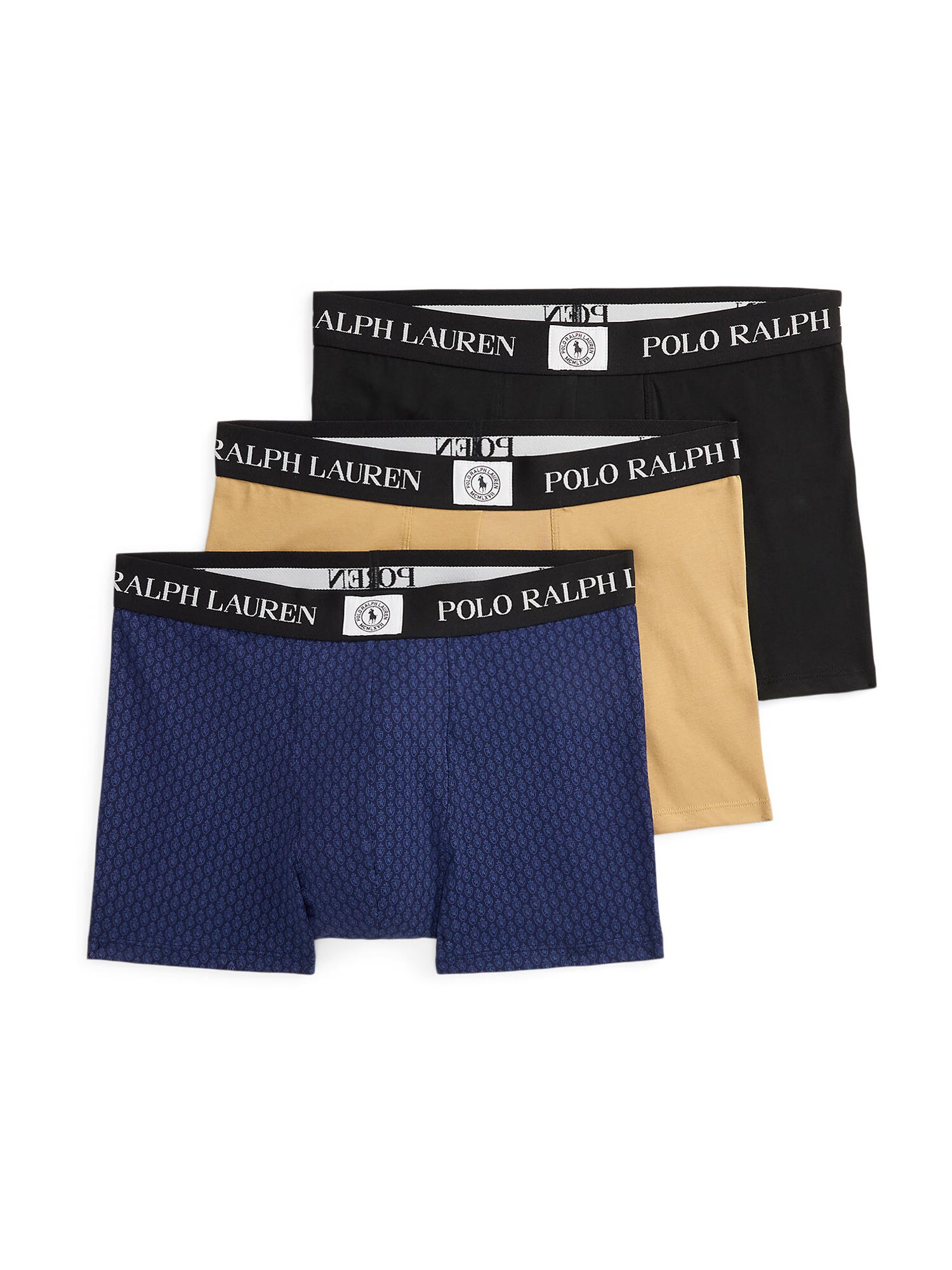 Polo Ralph Lauren Boxeralsók  sötét bézs / tengerészkék / fekete / fehér akciós termékkép 1