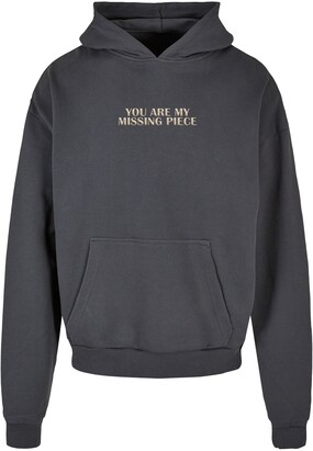 Merchcode Sweatshirt ‘Missing Piece’ Ivoor / Antraciet