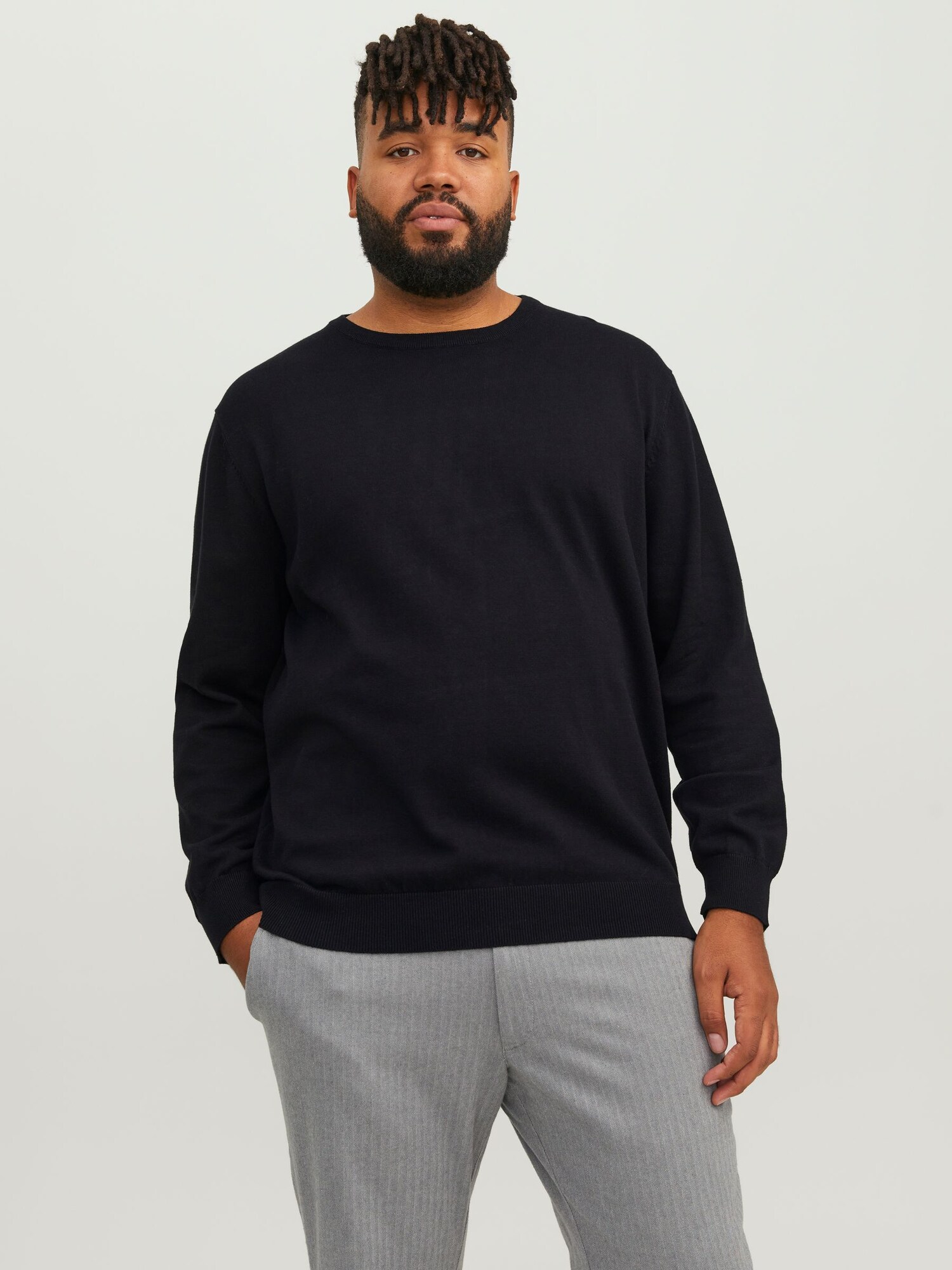 Jack & Jones Plus Pulóver  fekete termék 2. képe