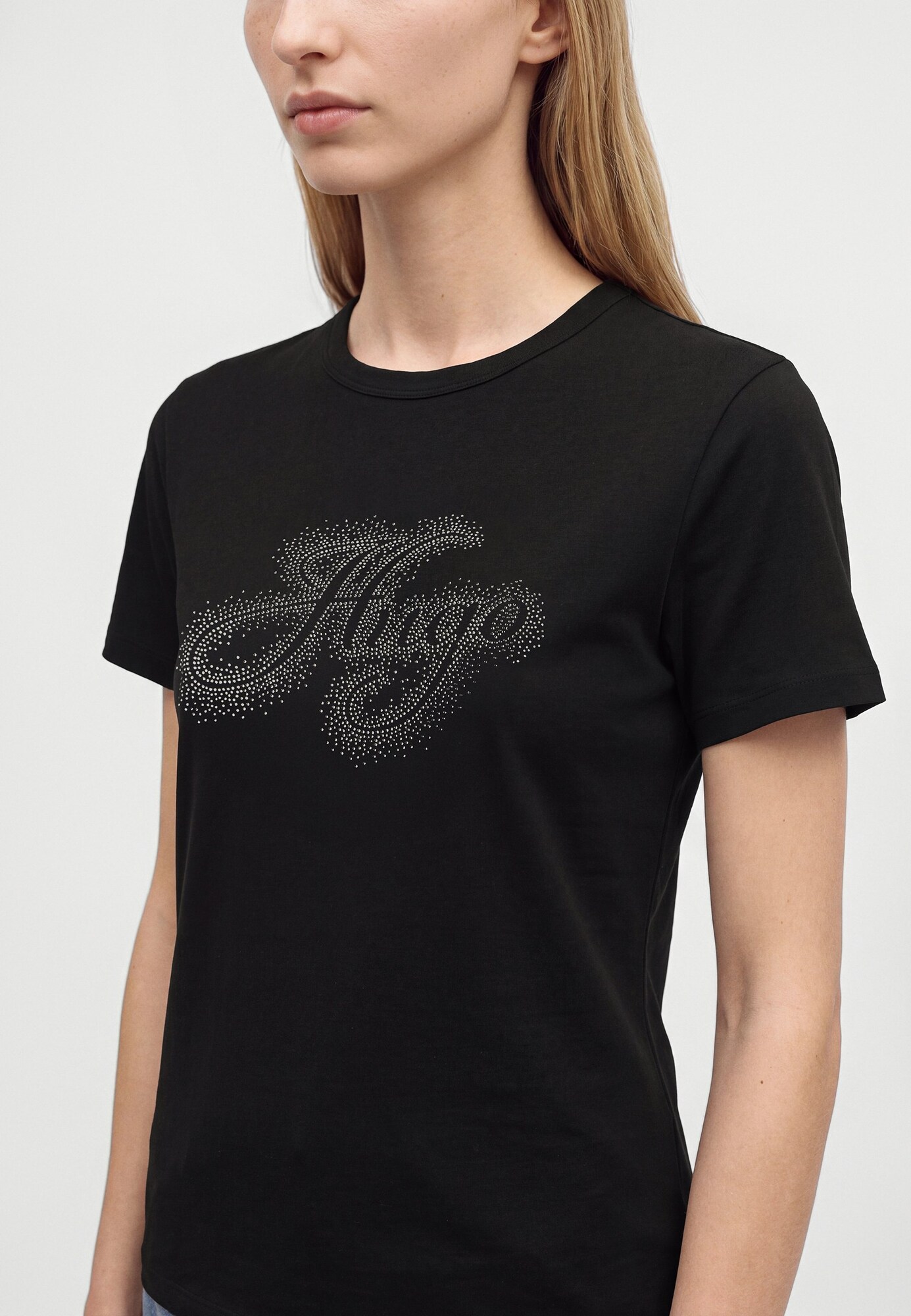 HUGO Camiseta 'Damacia' negro – imagen 3