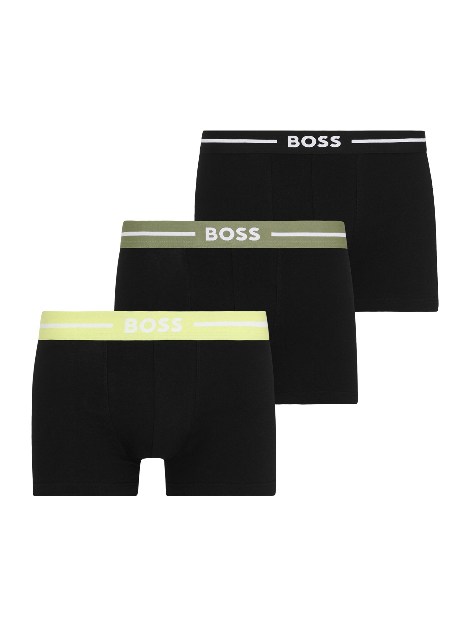 BOSS Boxeralsók 'Bold'  olíva / világoszöld / fekete / piszkosfehér akciós termékkép 1