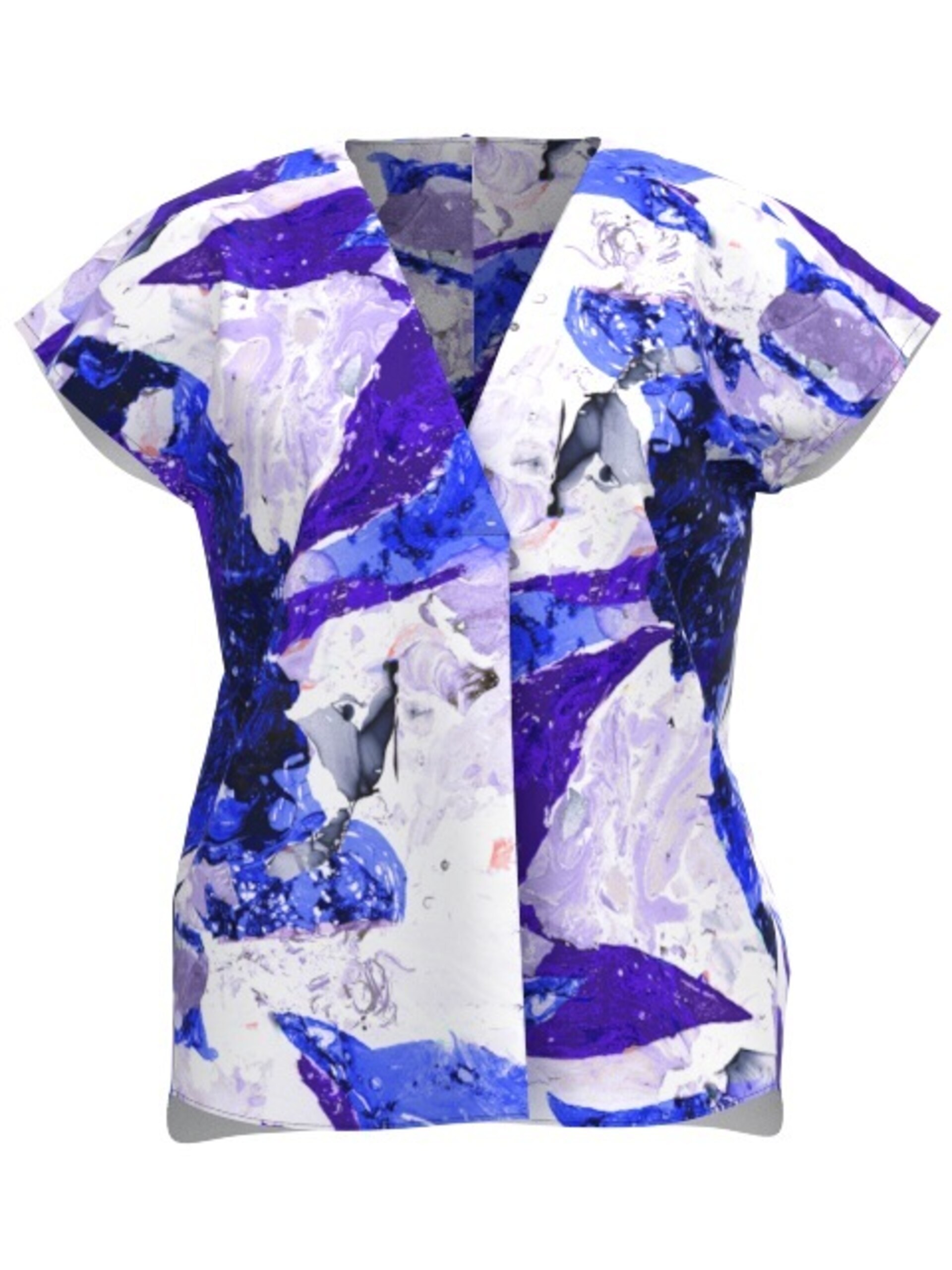 InWear Blus 'Tedra' blå / lila dam