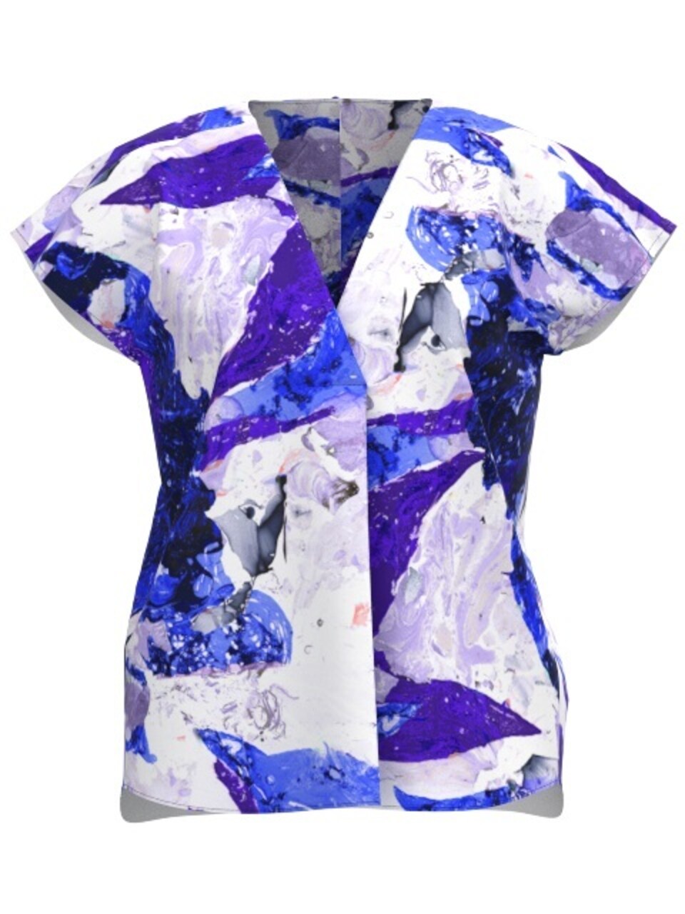Blus 'Tedra' blå / lila