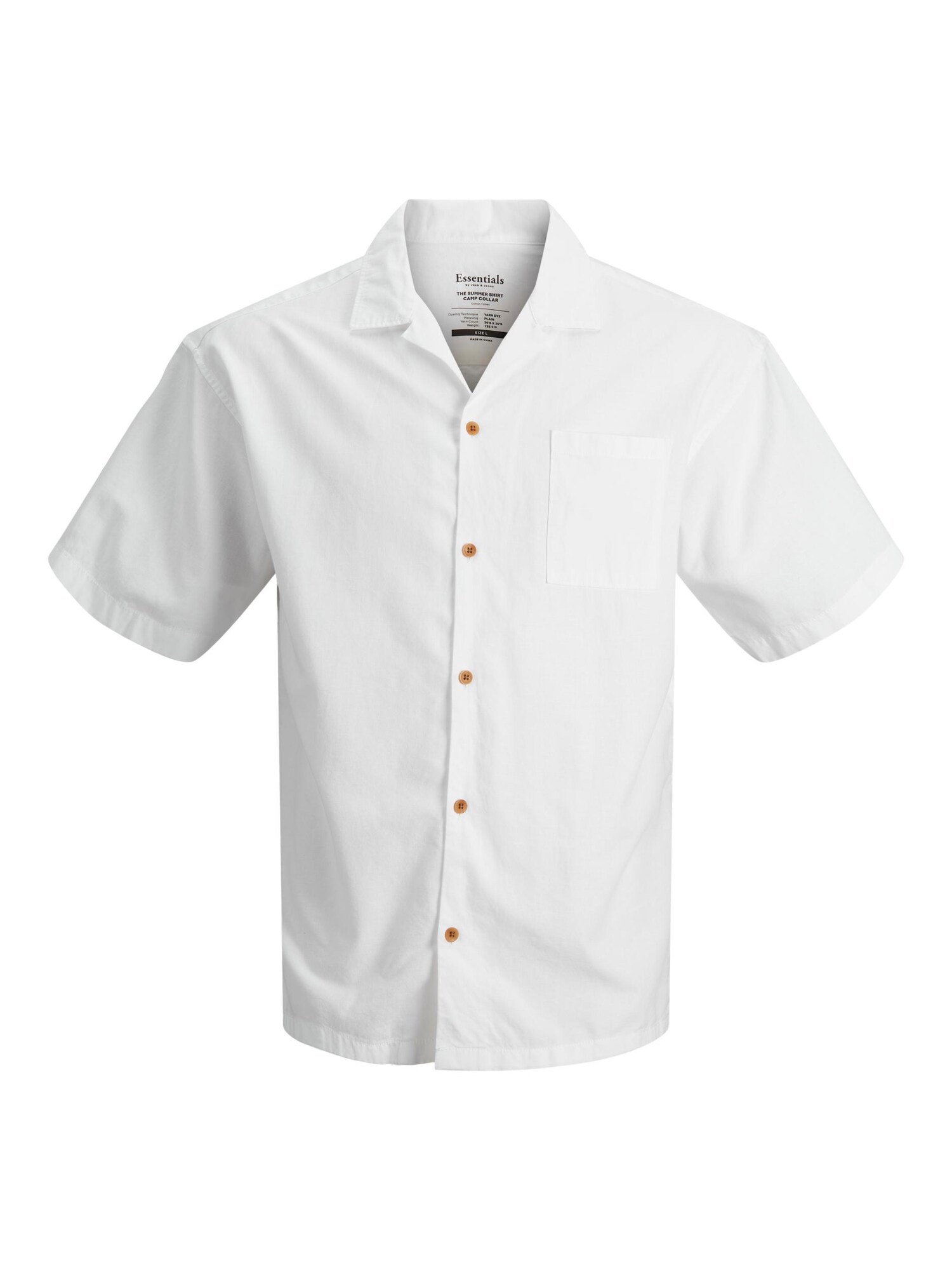 JACK & JONES Košeľa 'Summer' biela melírovaná