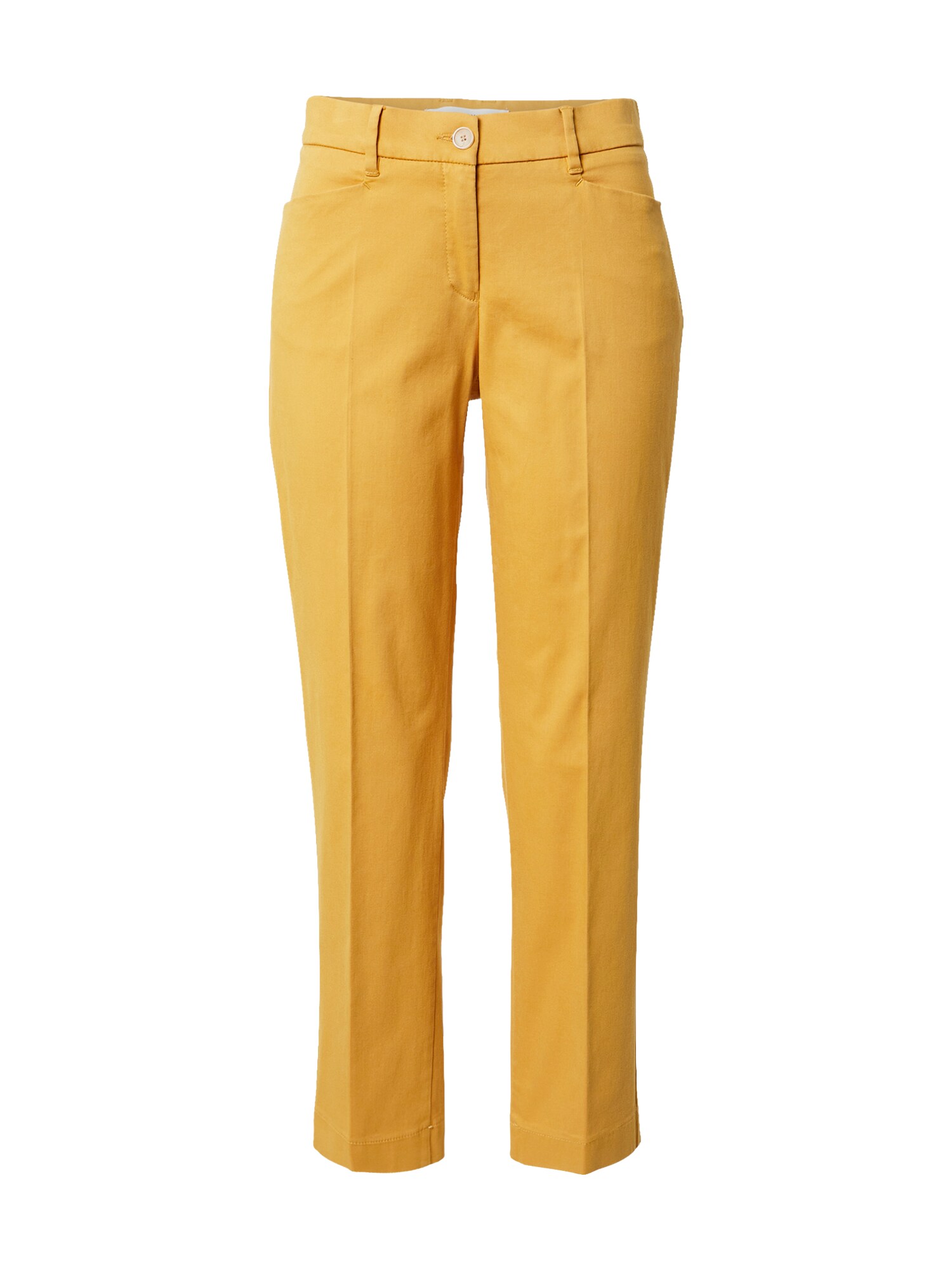 BRAX Kelnės su kantu 'MARA'  geltona