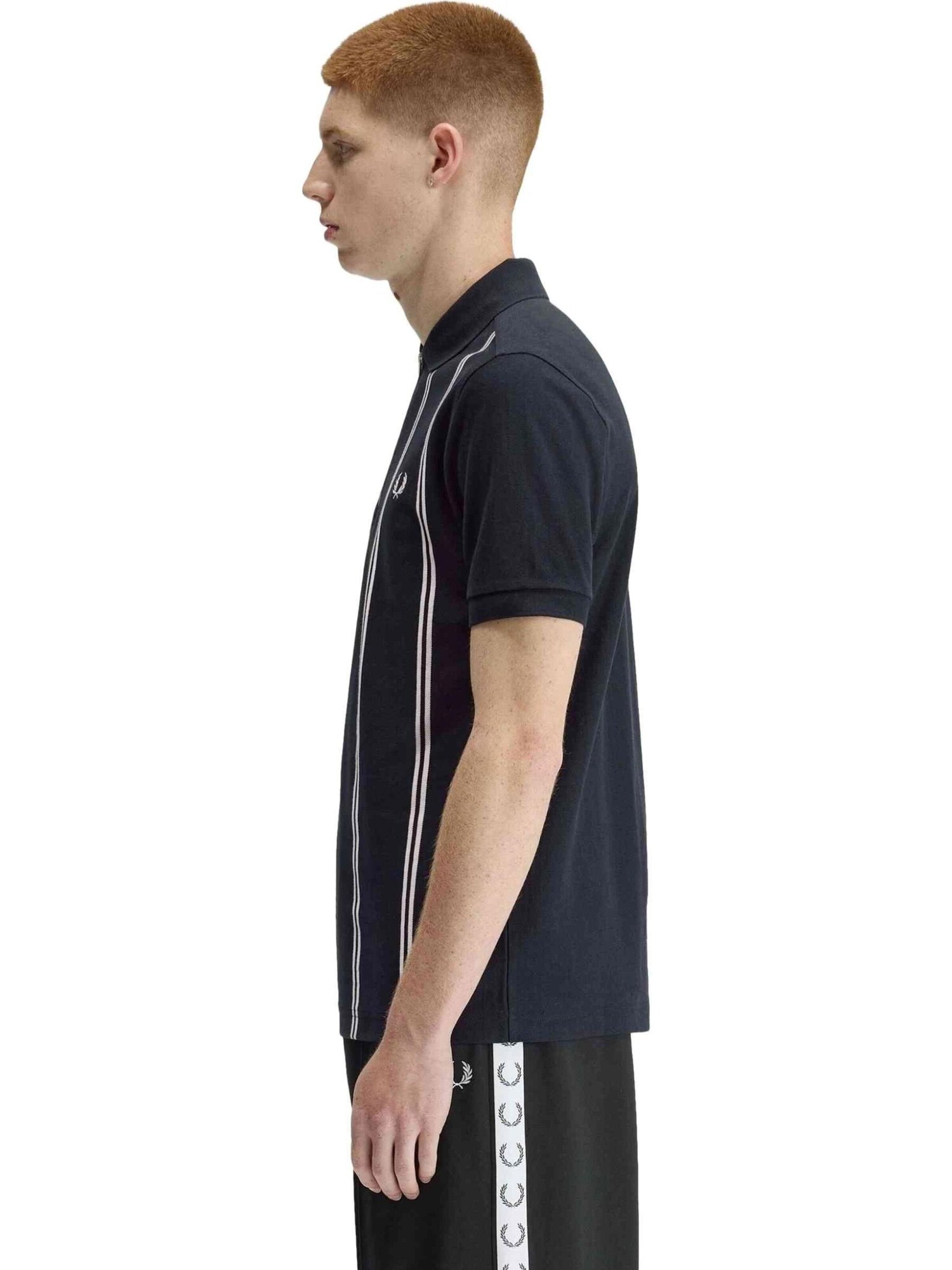 Fred Perry Camiseta 'Polo fred perry marino vertical stripe polo shirt'  azul – imagen 2