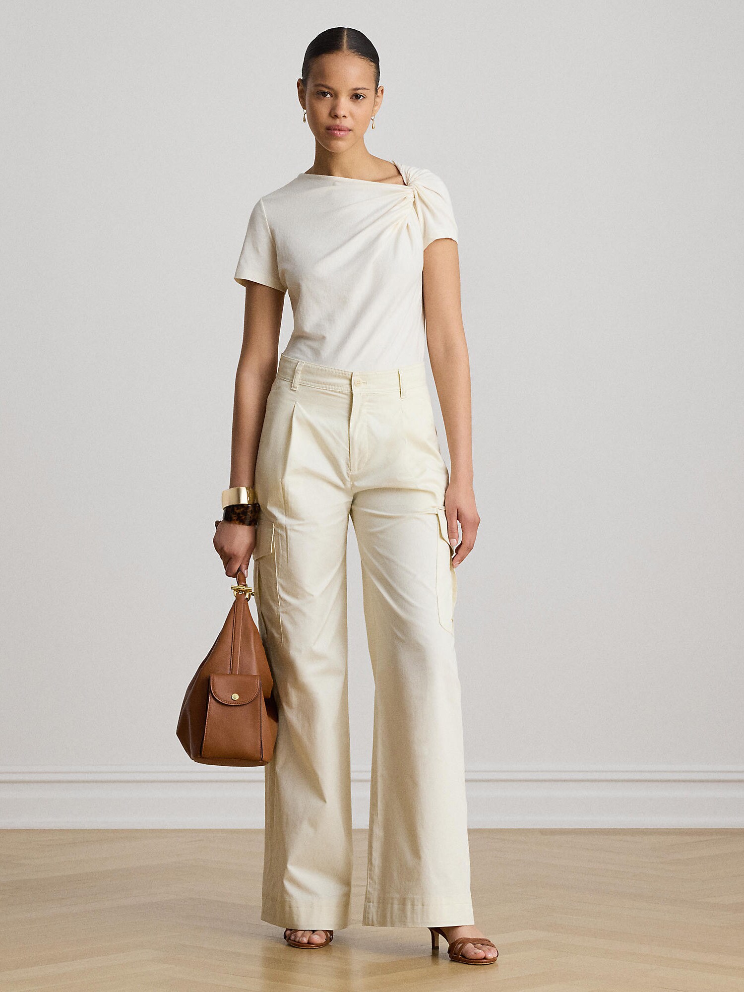 Lauren Ralph Lauren Camiseta crema – imagen 4