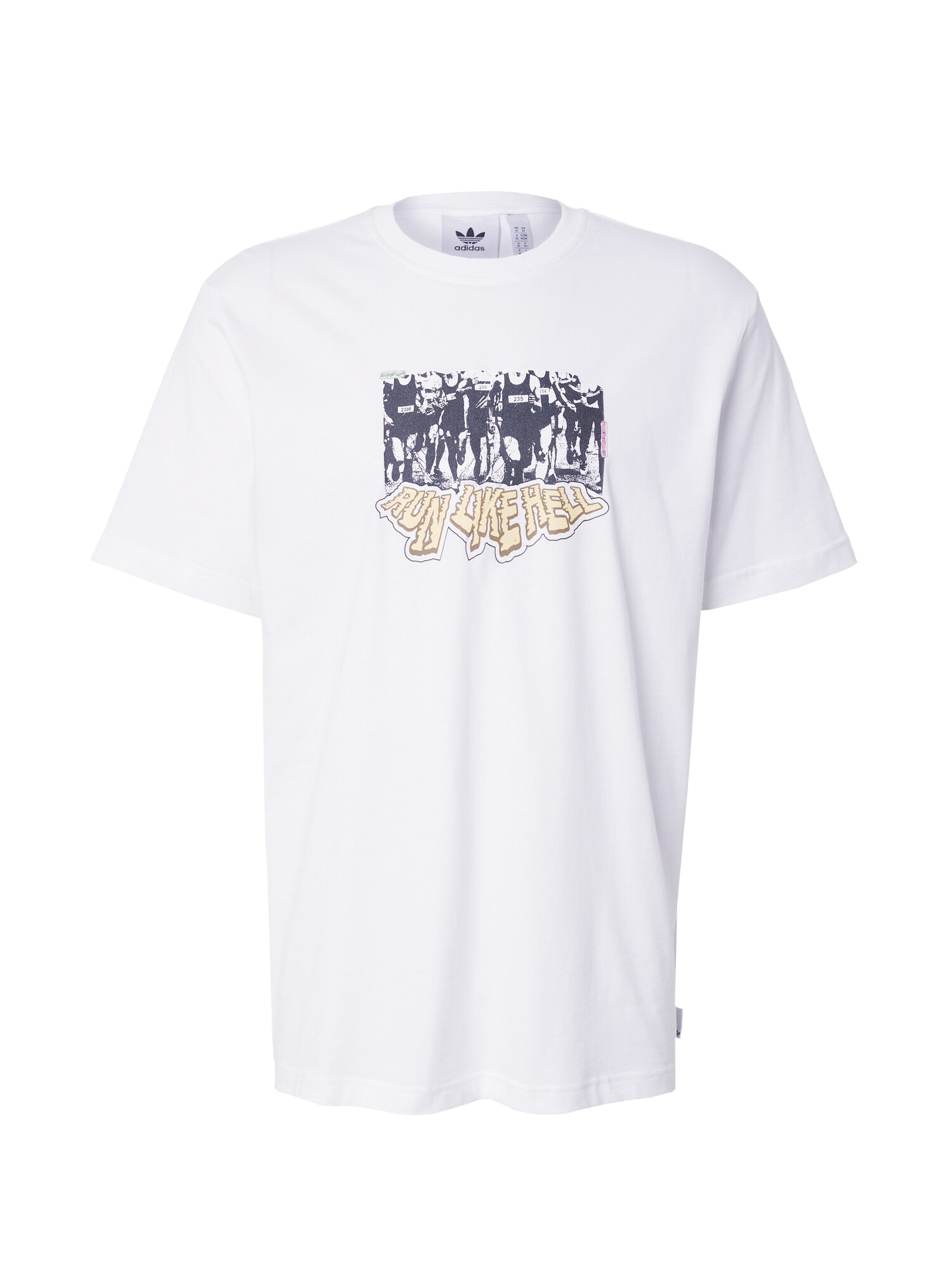 ADIDAS ORIGINALS Nadrág 'Q12'  sárga / fekete / fehér akciós termékkép 1