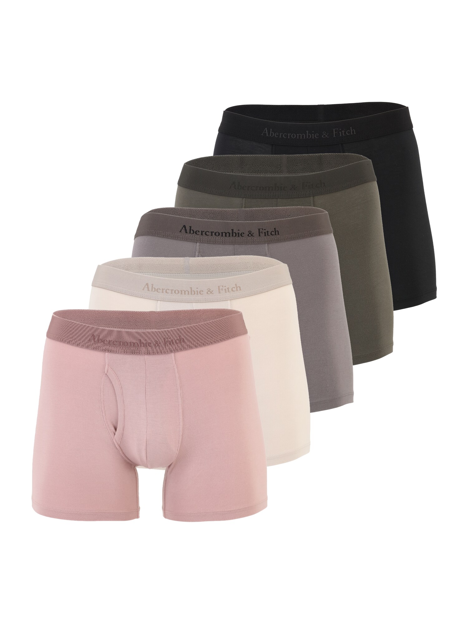 Abercrombie & Fitch Boxeri  crem / gri taupe / oliv / roz / negru