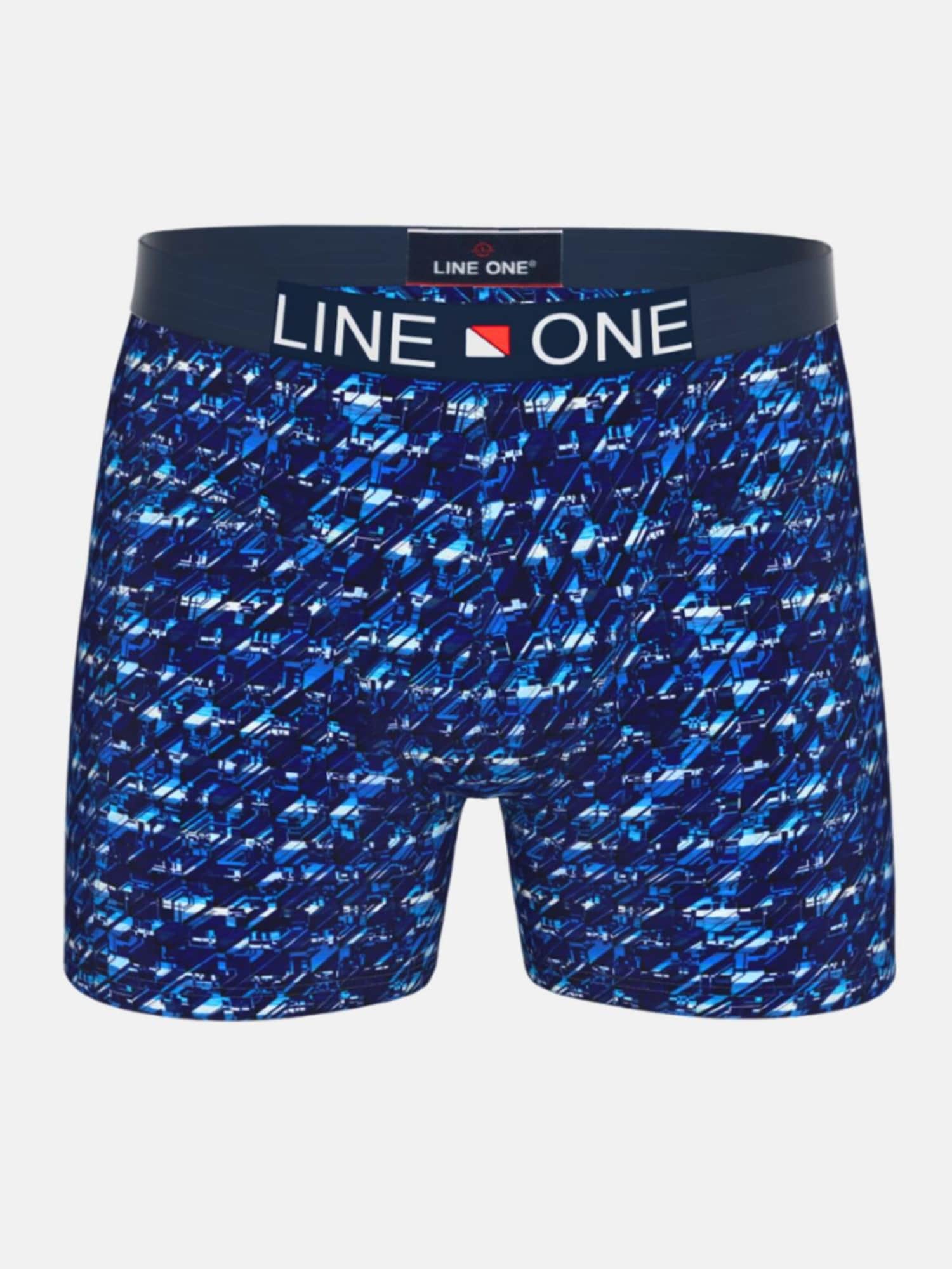 Line One Bokserice 'Line One Herren Boxershorts "Nautic II"' mornarsko plava