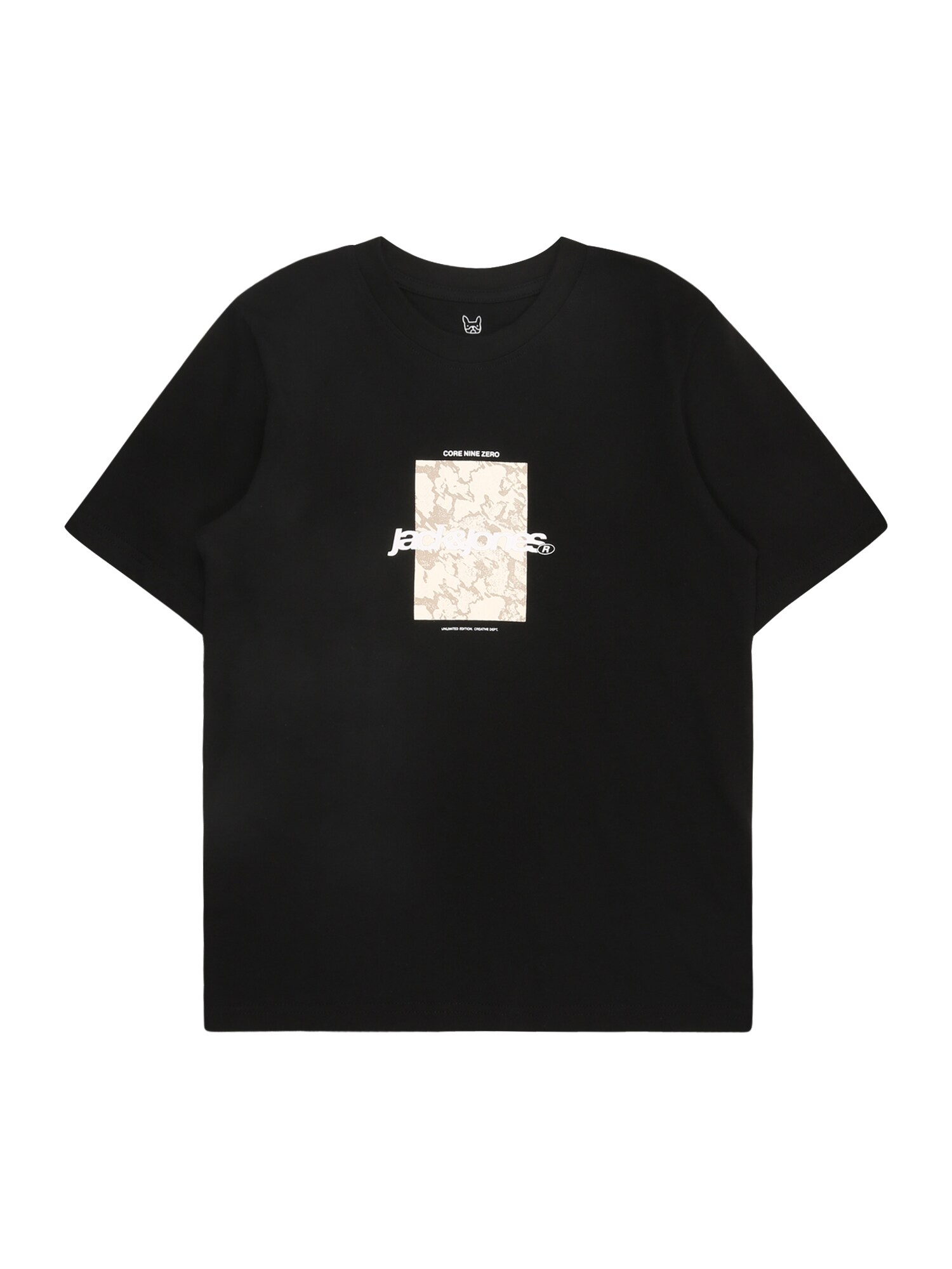 Jack & Jones Junior Póló 'JCOTarmac'  krém / fekete / fehér akciós termékkép 1