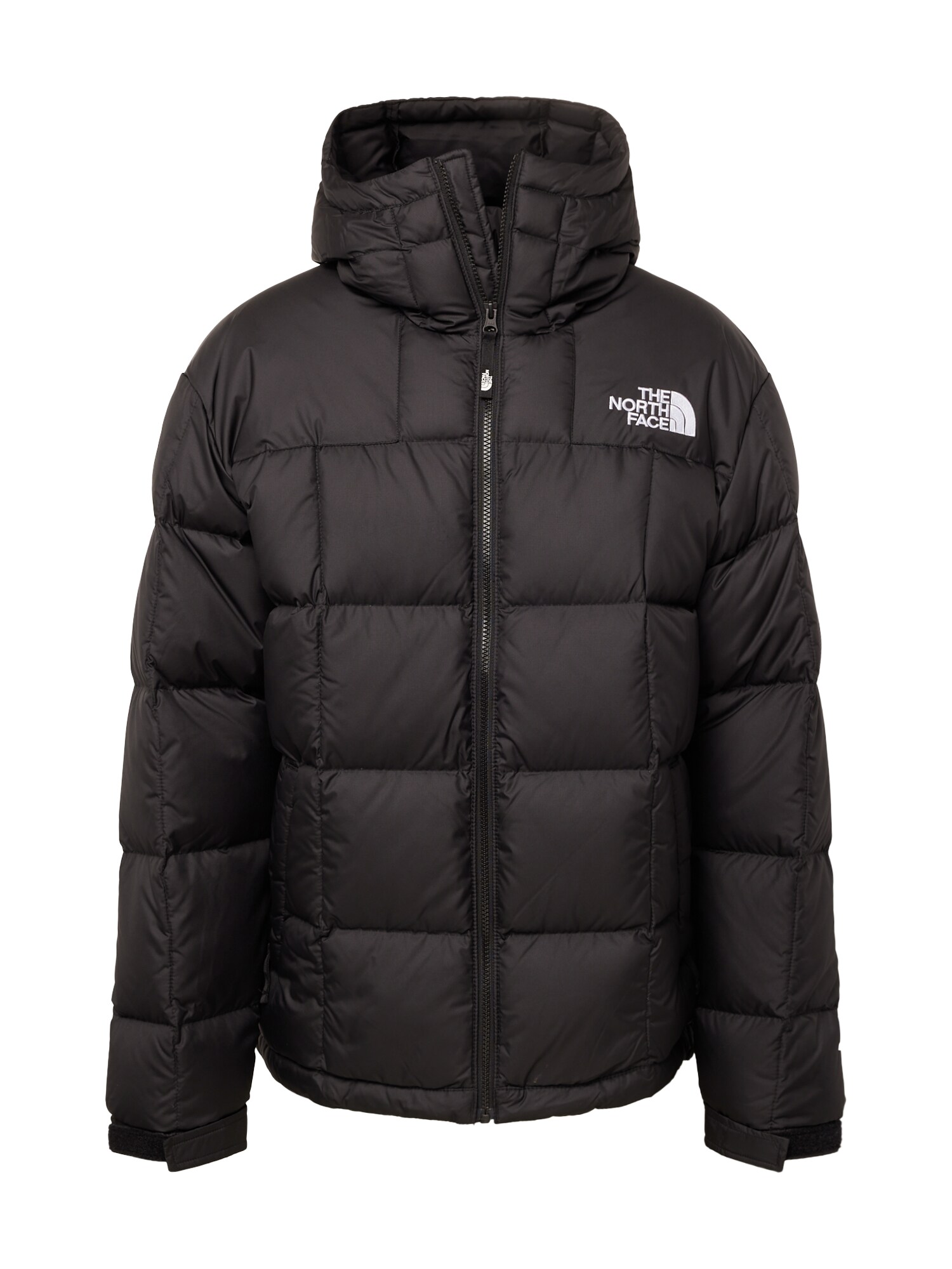 THE NORTH FACE Zimná bunda 'Lhotse Down Hooded Jacket'  čierna / biela