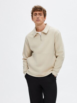 Selected Homme Sweatshirt Beige