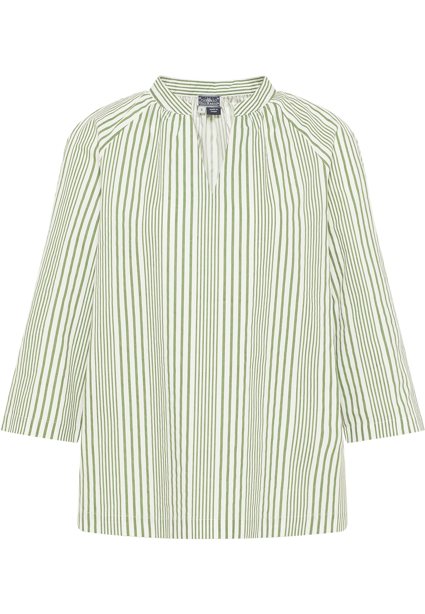 DreiMaster Maritim Tunica  verde măr / alb lână