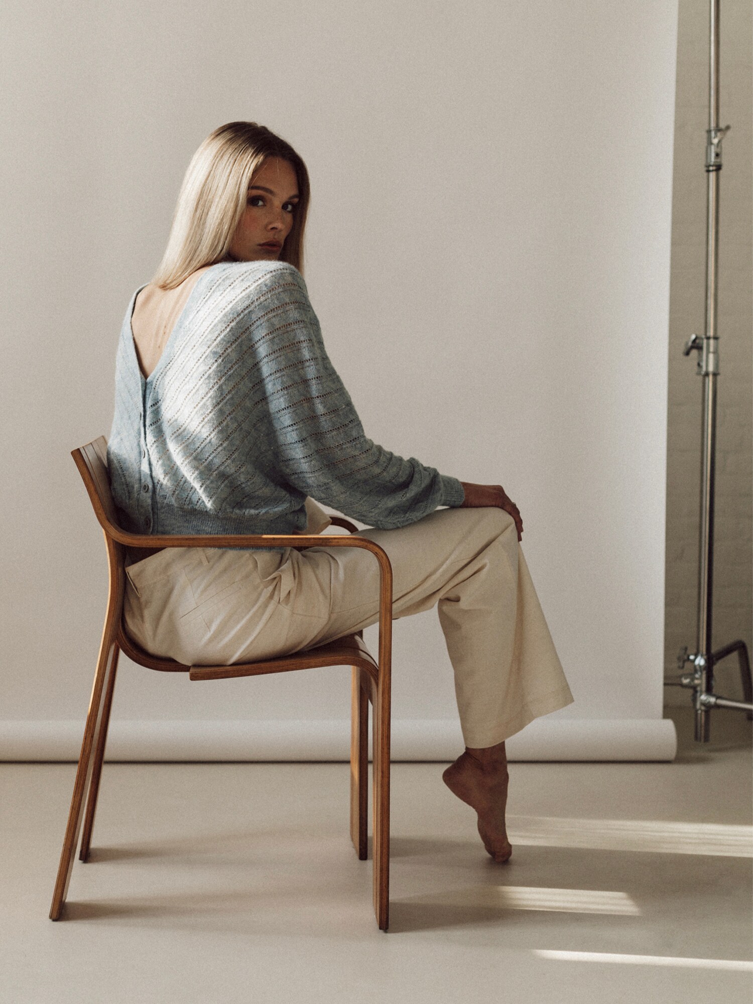 Thumbnail - Honnte Atelier Strickjacke Sky