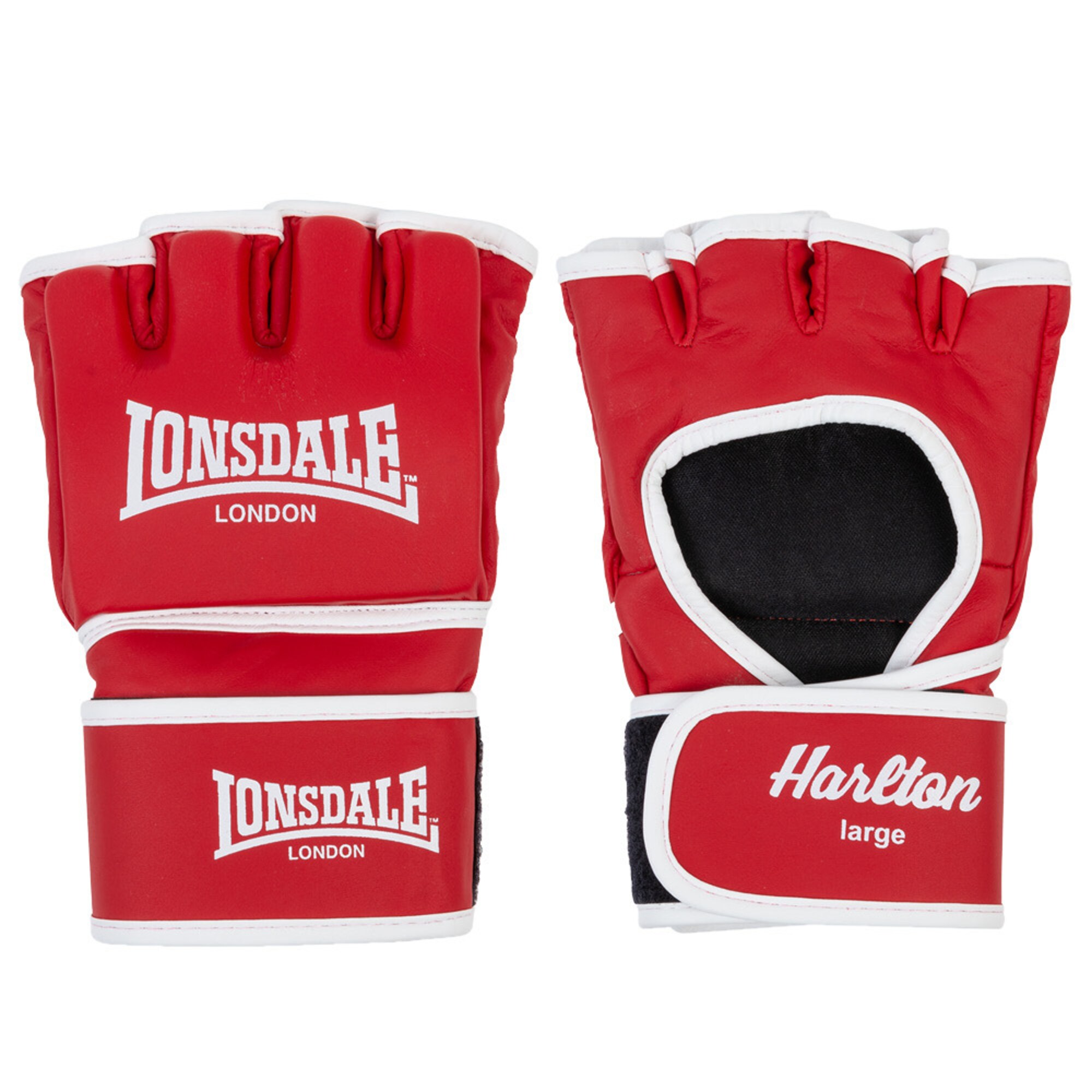 LONSDALE Sportkesztyűk 'Harlton'  piros / fehér akciós termékkép 1