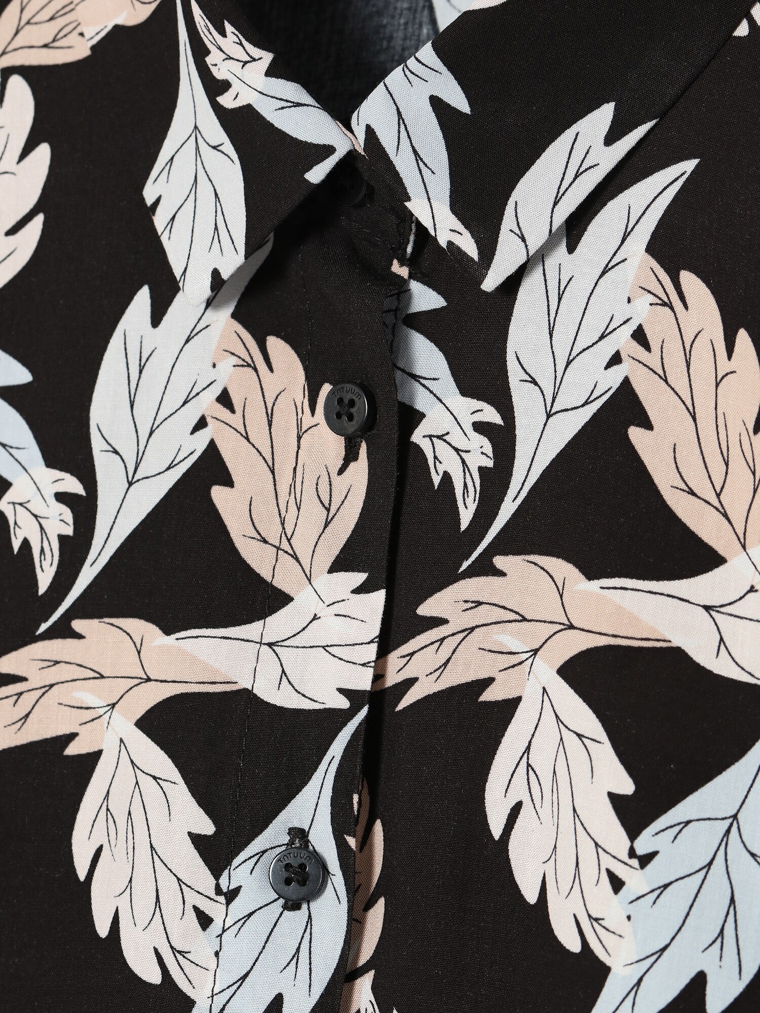 TATUUM Blúzka 'FELA 1' béžová / sivá / čierna (obrázok 5)