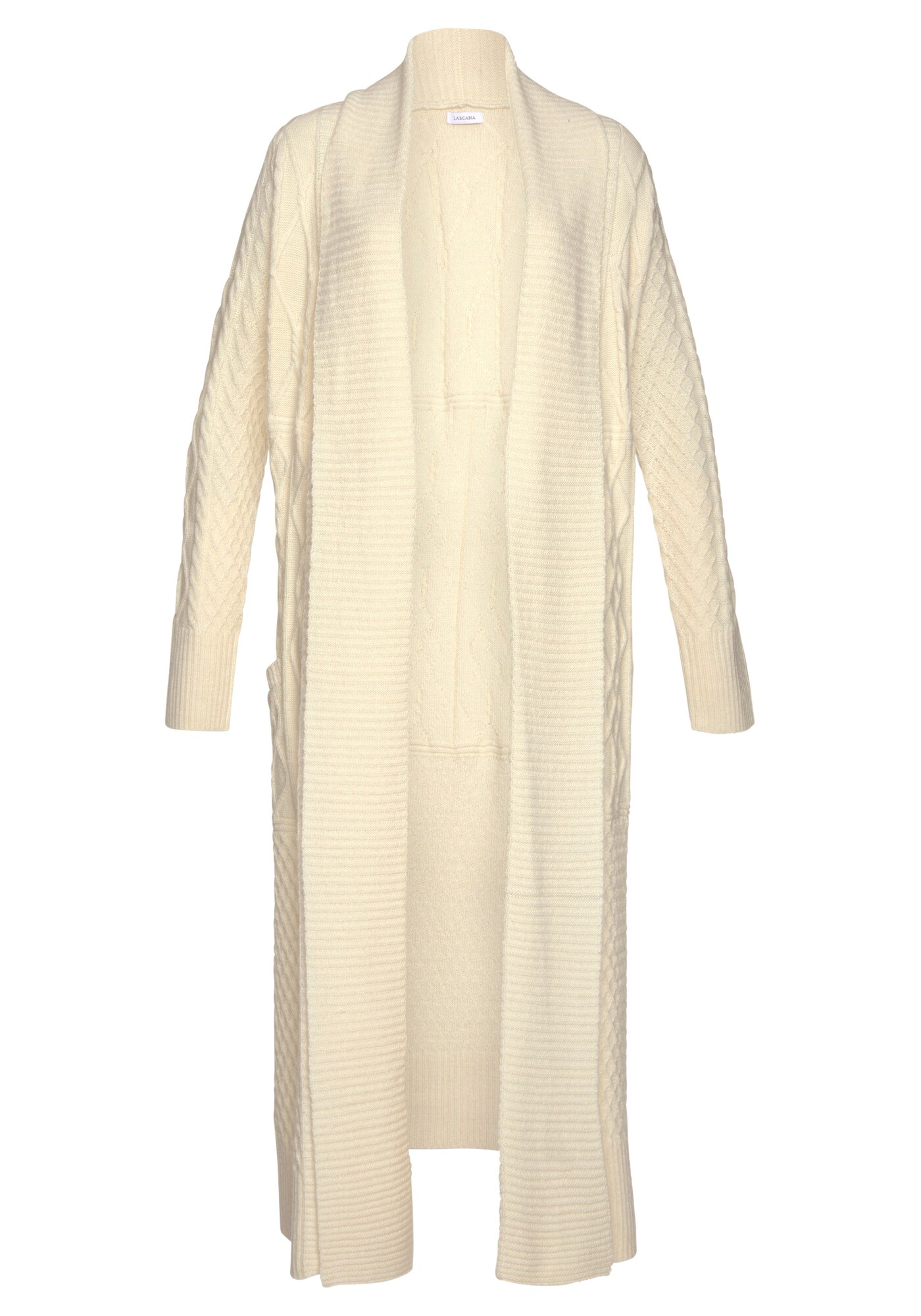 LASCANA Geacă tricotată  crem